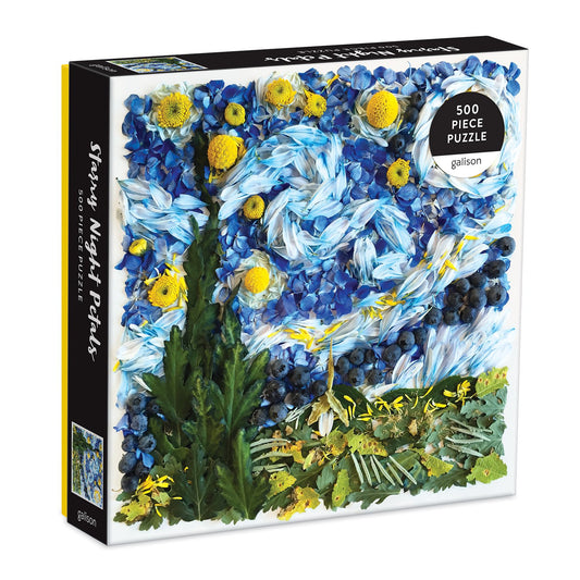 Starry Night Petals 500 Piece Puzzle 500 Piece Puzzles Galison