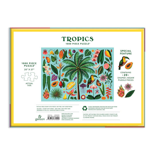 Tropics 1000 Piece Puzzle with Shaped Pieces 1000 Piece Puzzles Raxenne Maniquiz