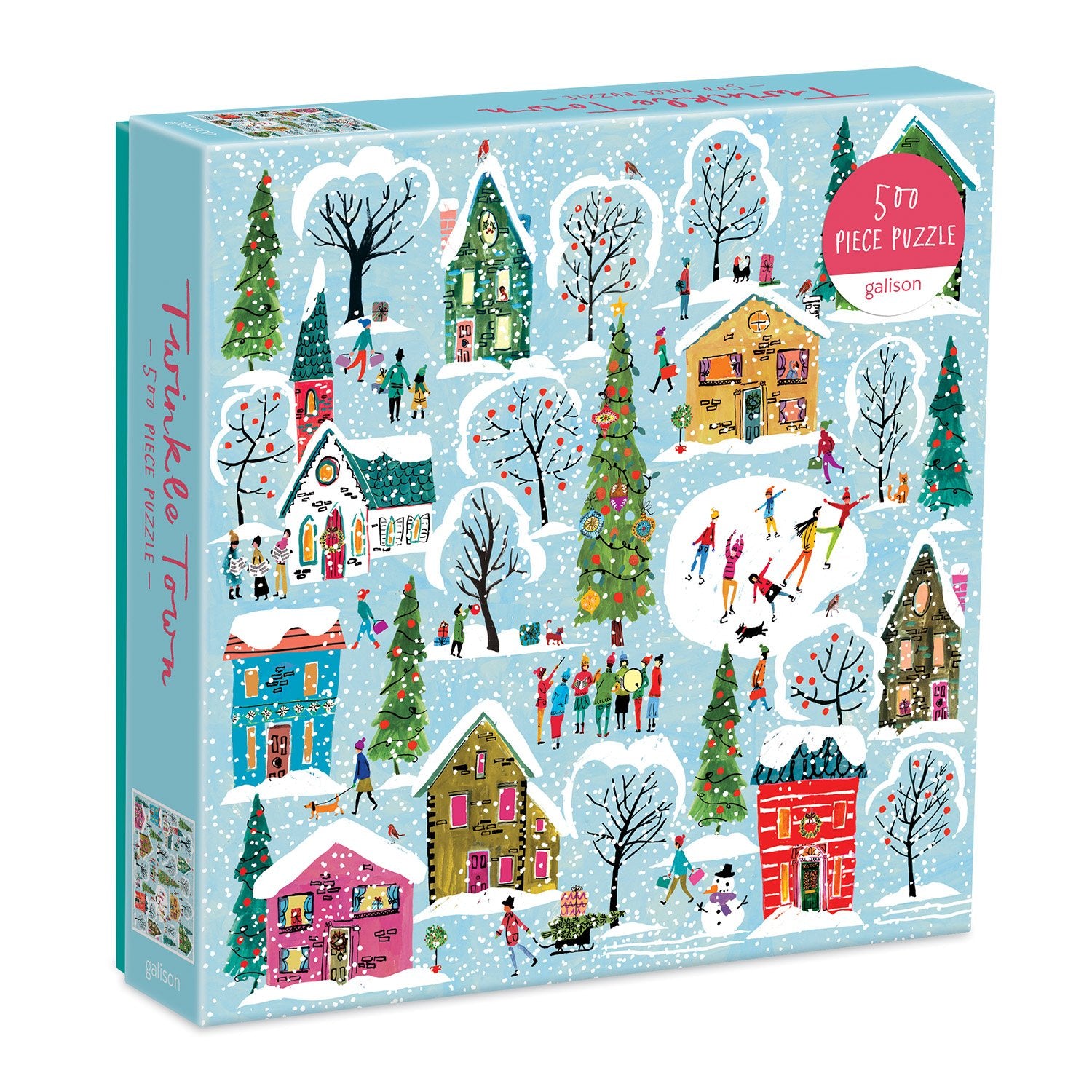 Twinkle Town 500 Piece Holiday Jigsaw Puzzle | Galison