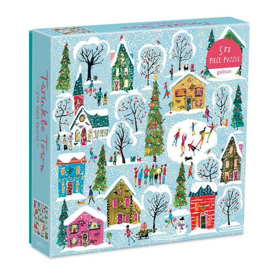 Twinkle Town 500 Piece Puzzle holiday 500 Piece Puzzles Galison