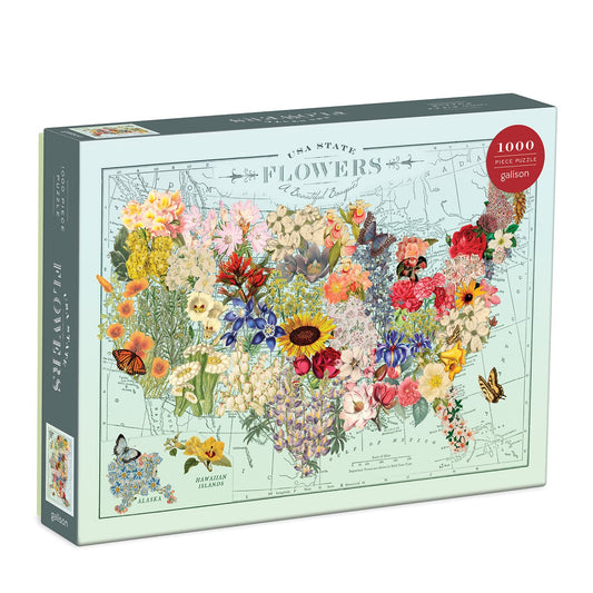 Wendy Gold USA State Flowers 1000 Piece Jigsaw Puzzle 1000 Piece Puzzles Wendy Gold Collection