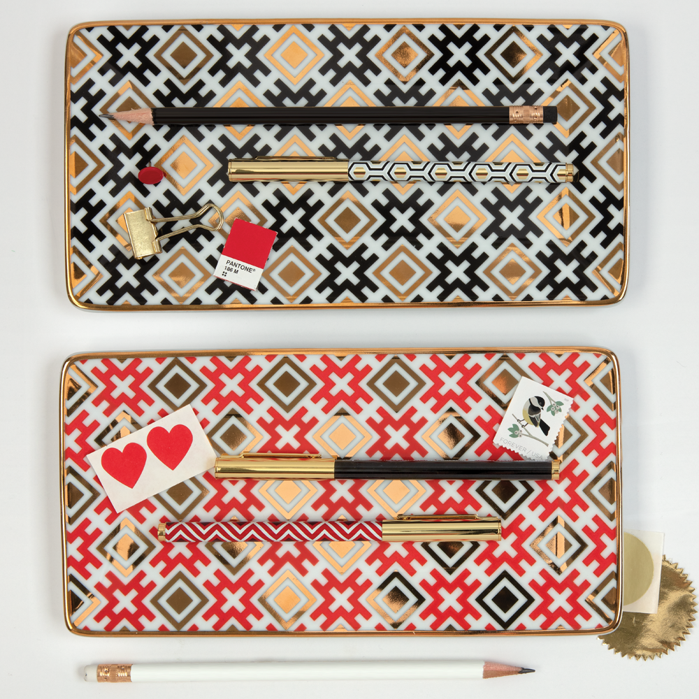 Decor Porcelain Trays from Galison