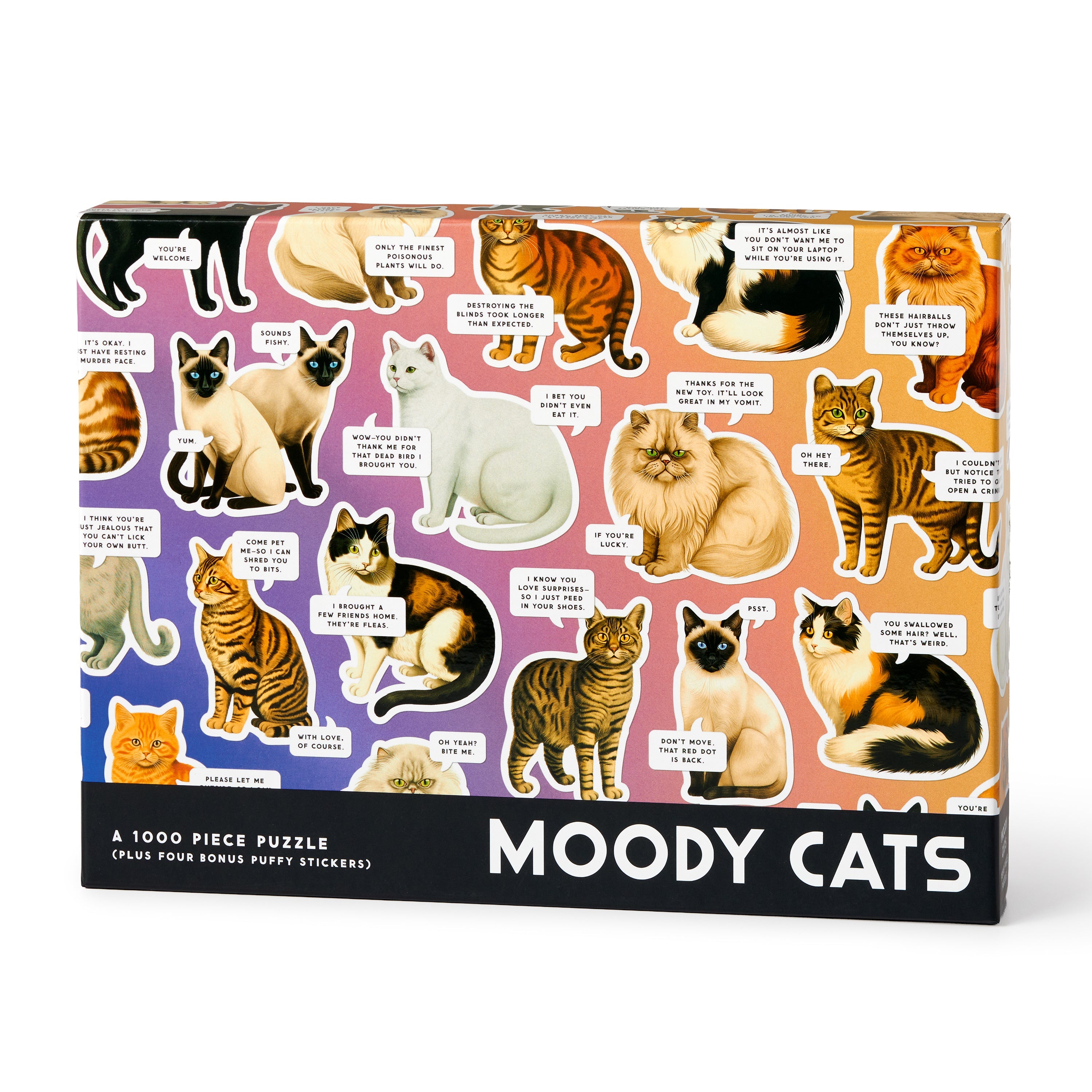 Moody Cats 1000 Piece Puzzle | Galison