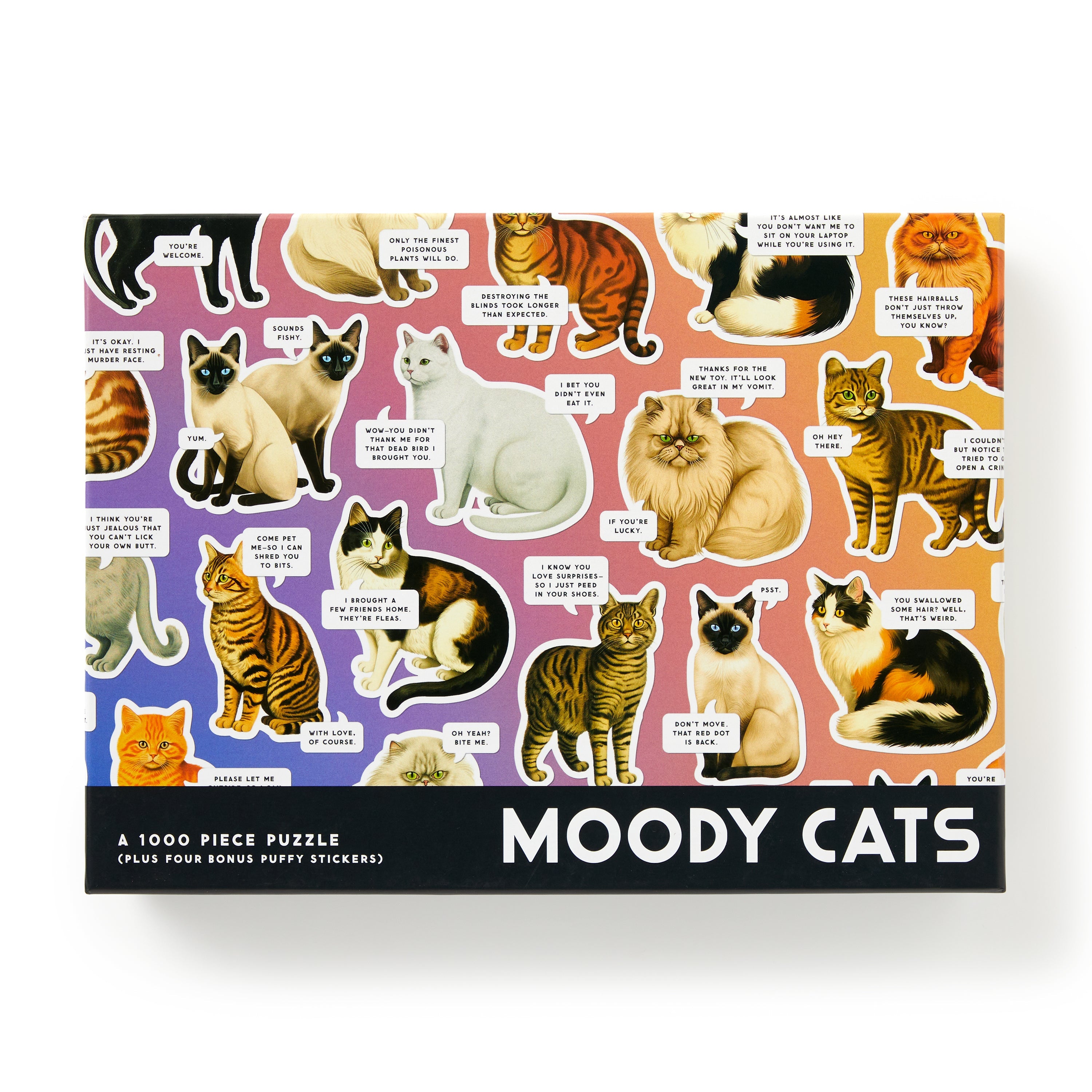 Moody Cats 1000 Piece Puzzle | Galison