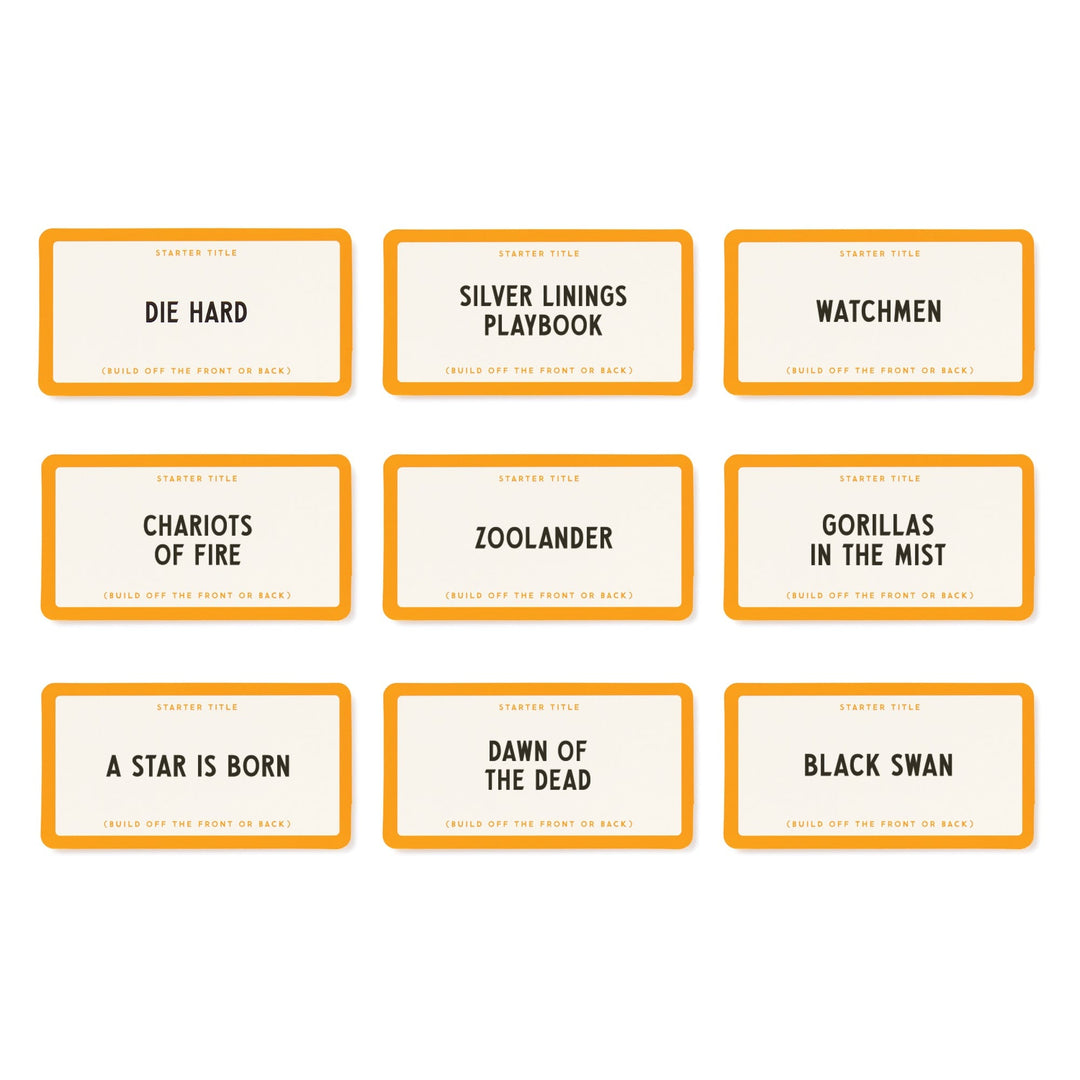 A Title Game Example Working Title Game Movie Social Game Set | Galison