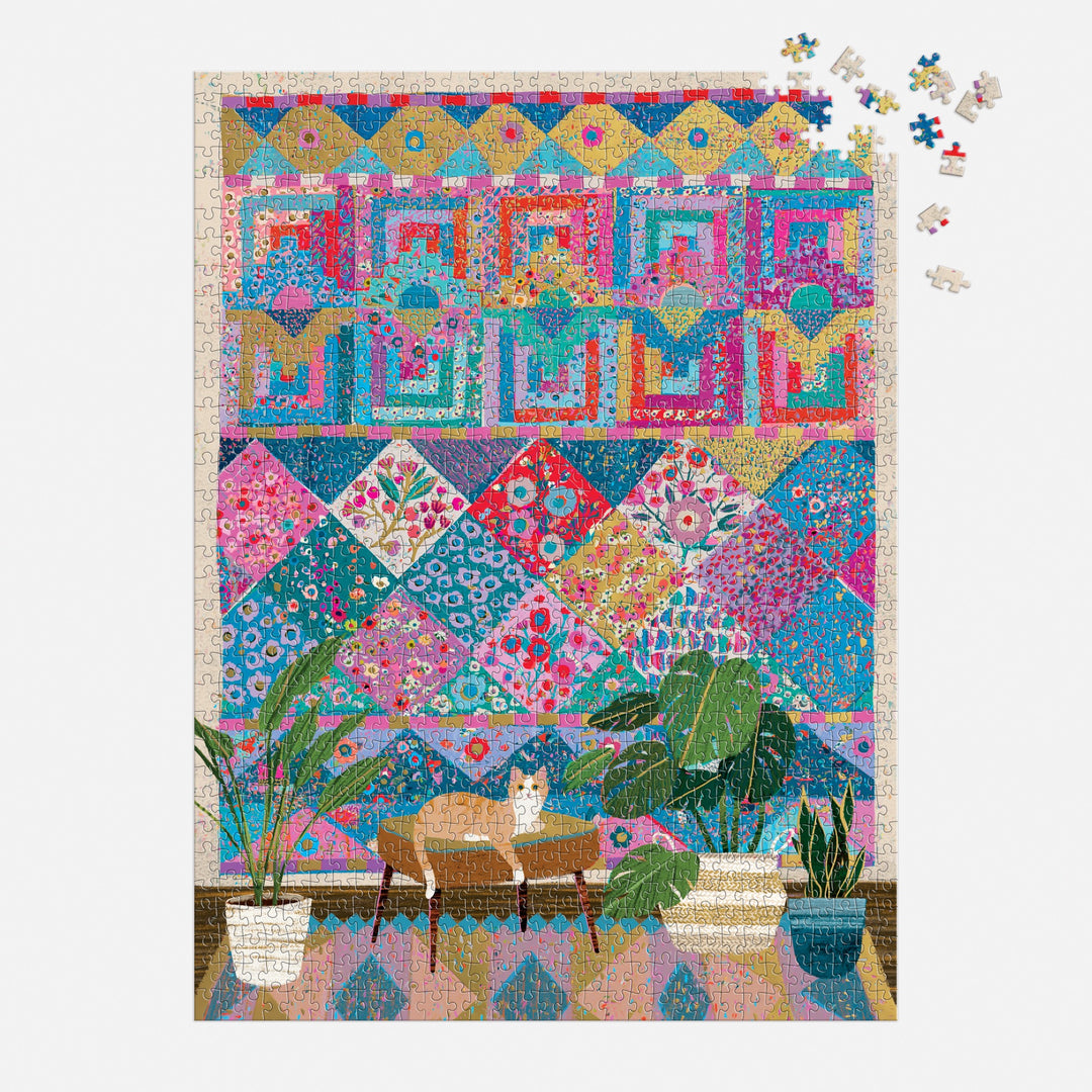 Victoria Ball Quilter's Corner 1000 Piece Foil Puzzle