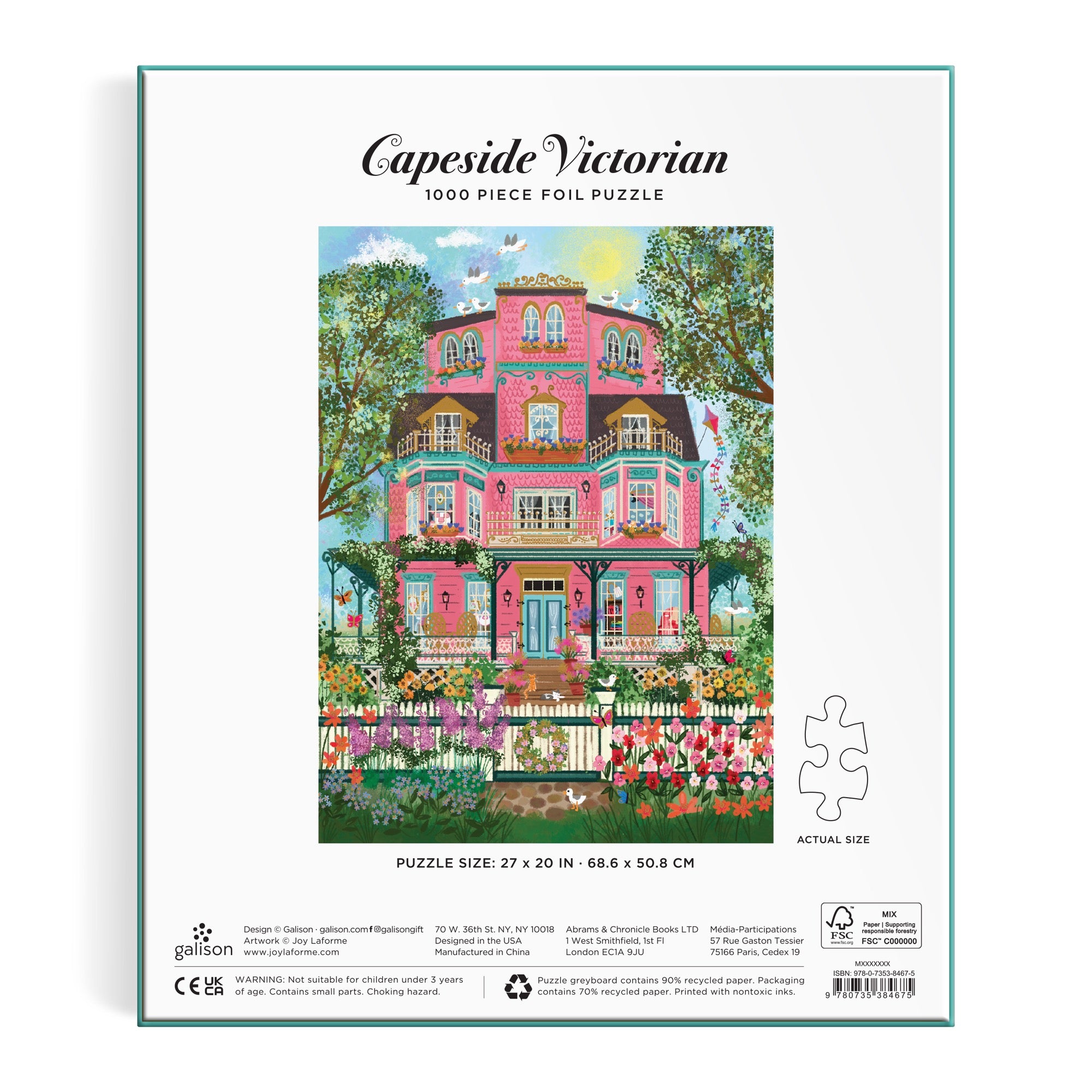 Joy Laforme Capeside Victorian Foil Puzzle | Galison