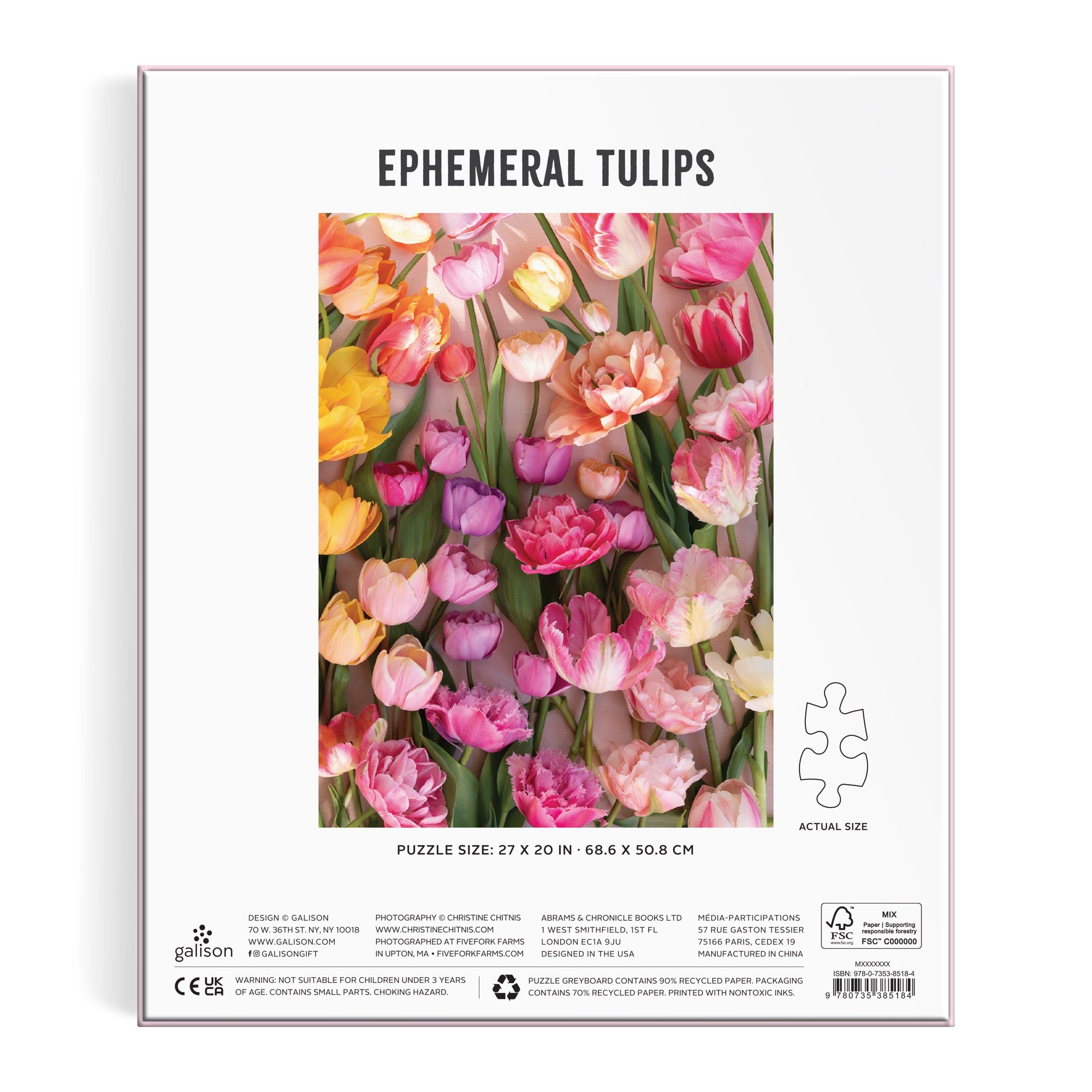 Ephemeral Tulips 1000 Piece Puzzle – Galison