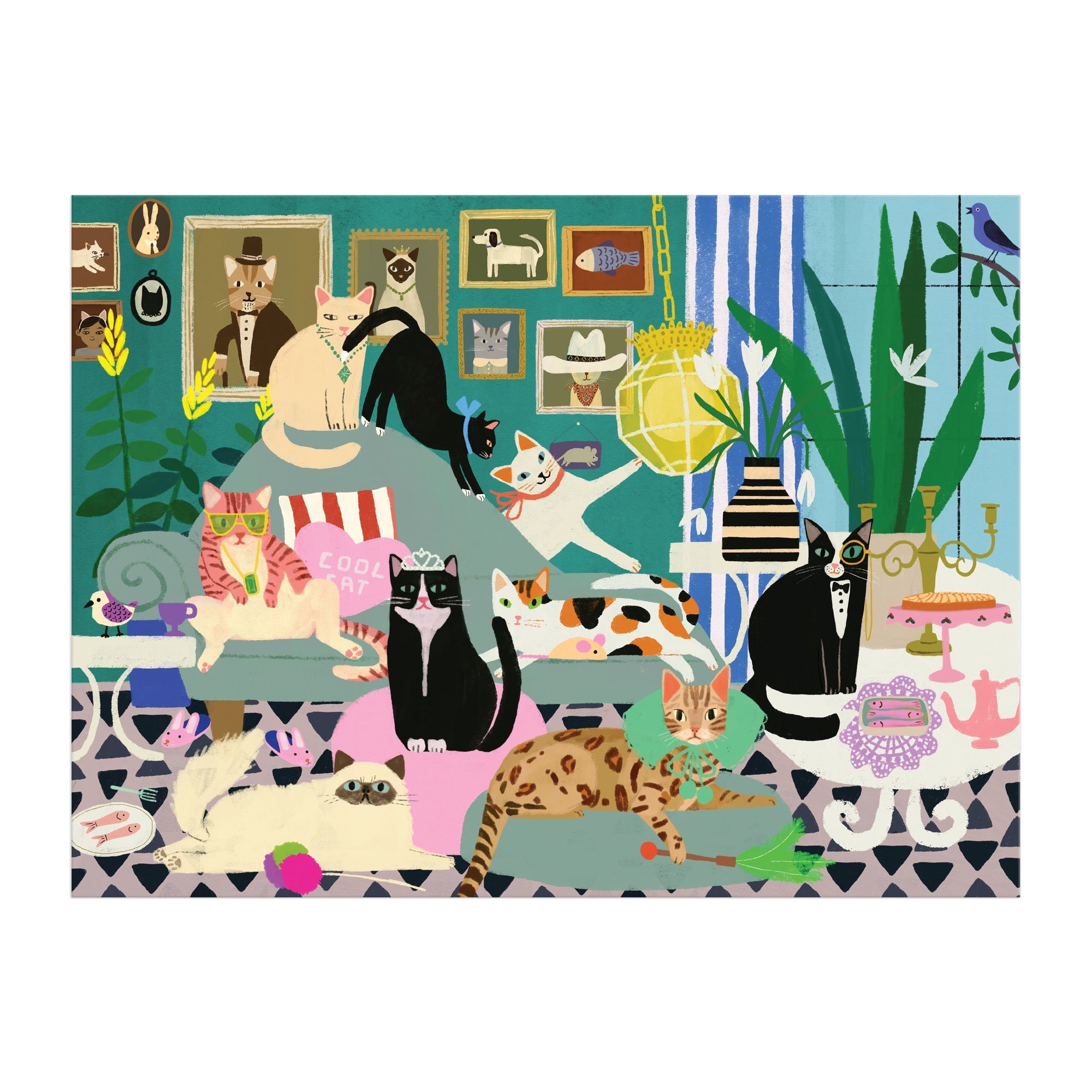 Glamour Cats 1000-Piece Jigsaw Puzzle | Galison