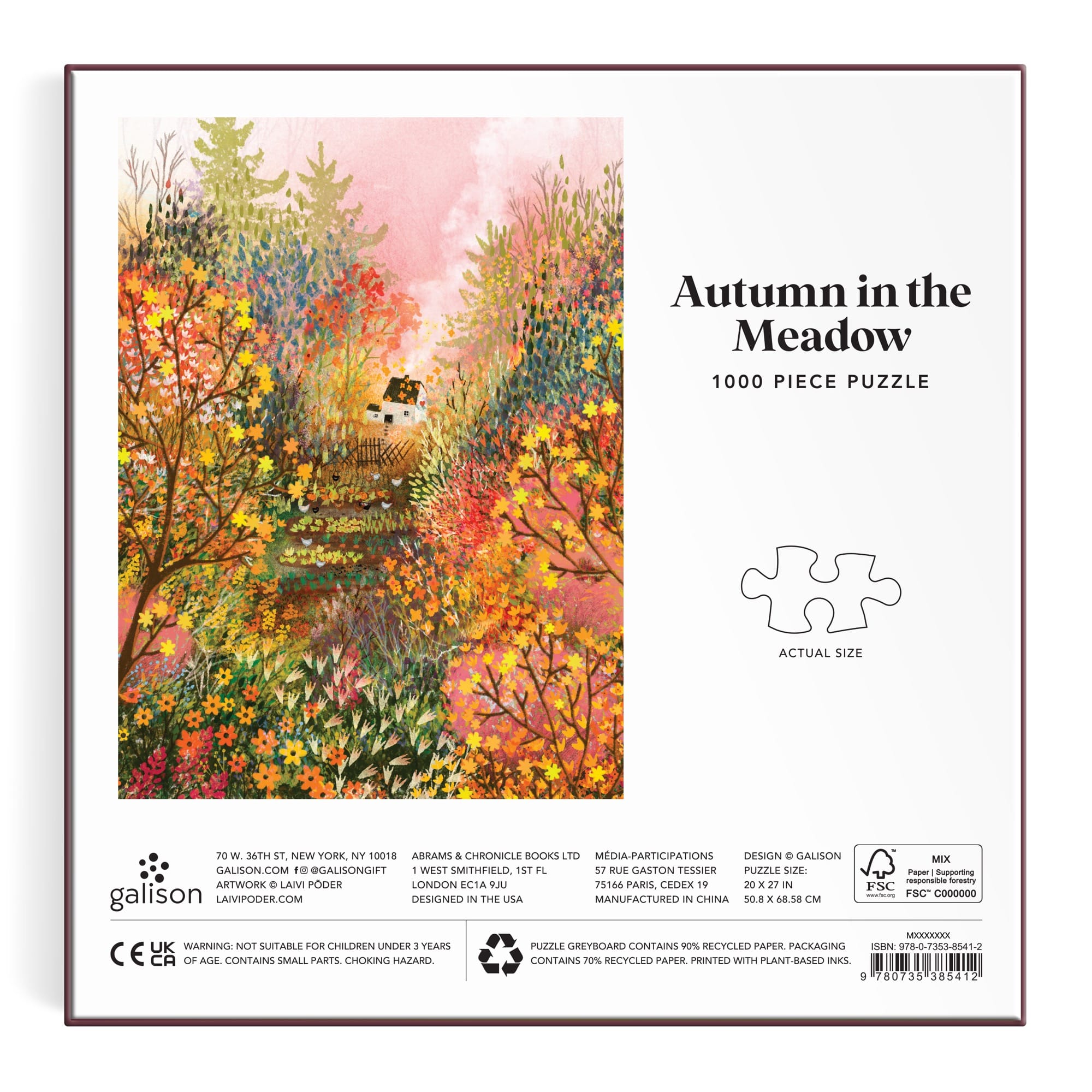 Autumn in the Meadow 1000 Piece Puzzle | Galison