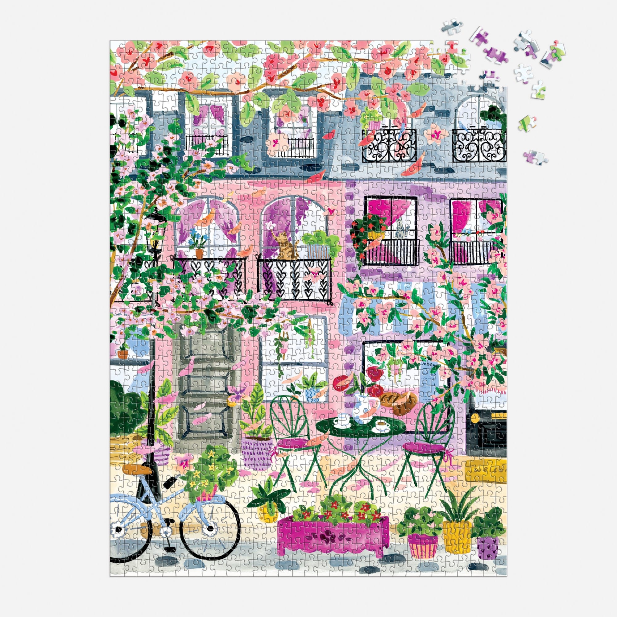 Cherry Lane Blossoms 1000 Piece Puzzle | Galison