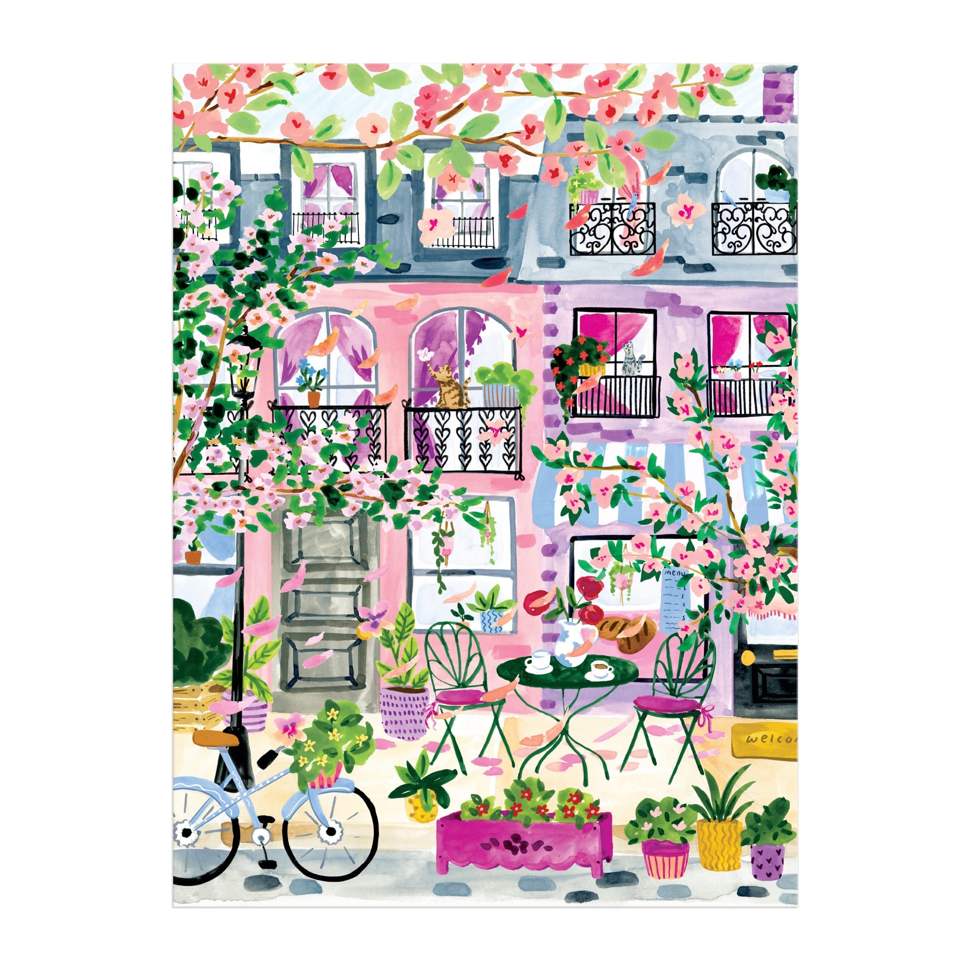 Cherry Lane Blossoms 1000 Piece Puzzle | Galison