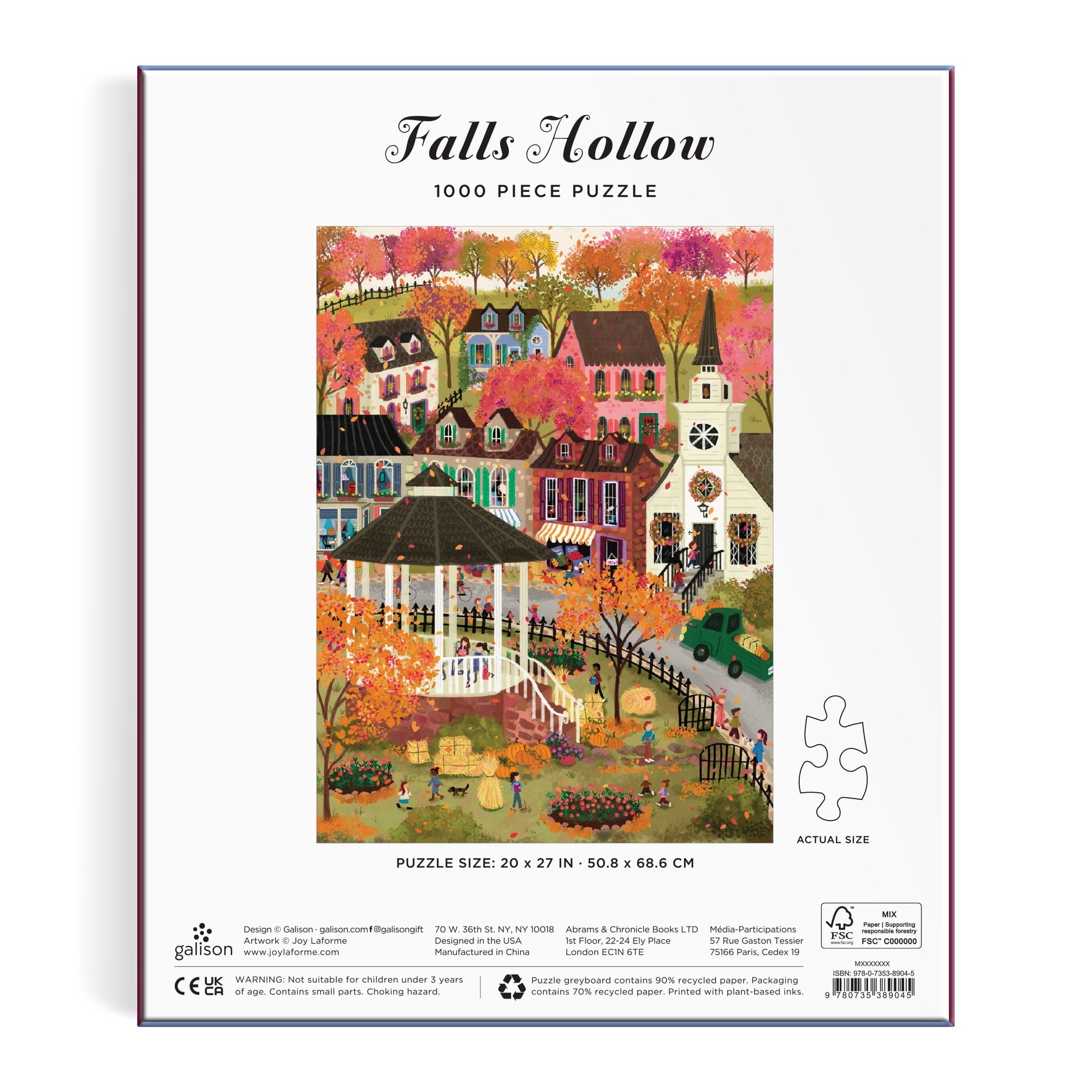 Joy Laforme Falls Hollow 1000 Piece Puzzle – Galison