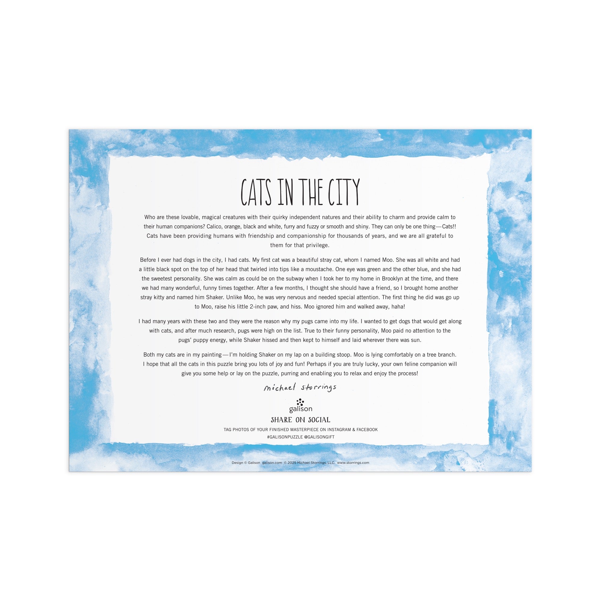 Michael Storrings Cats in the City Puzzle | Galison