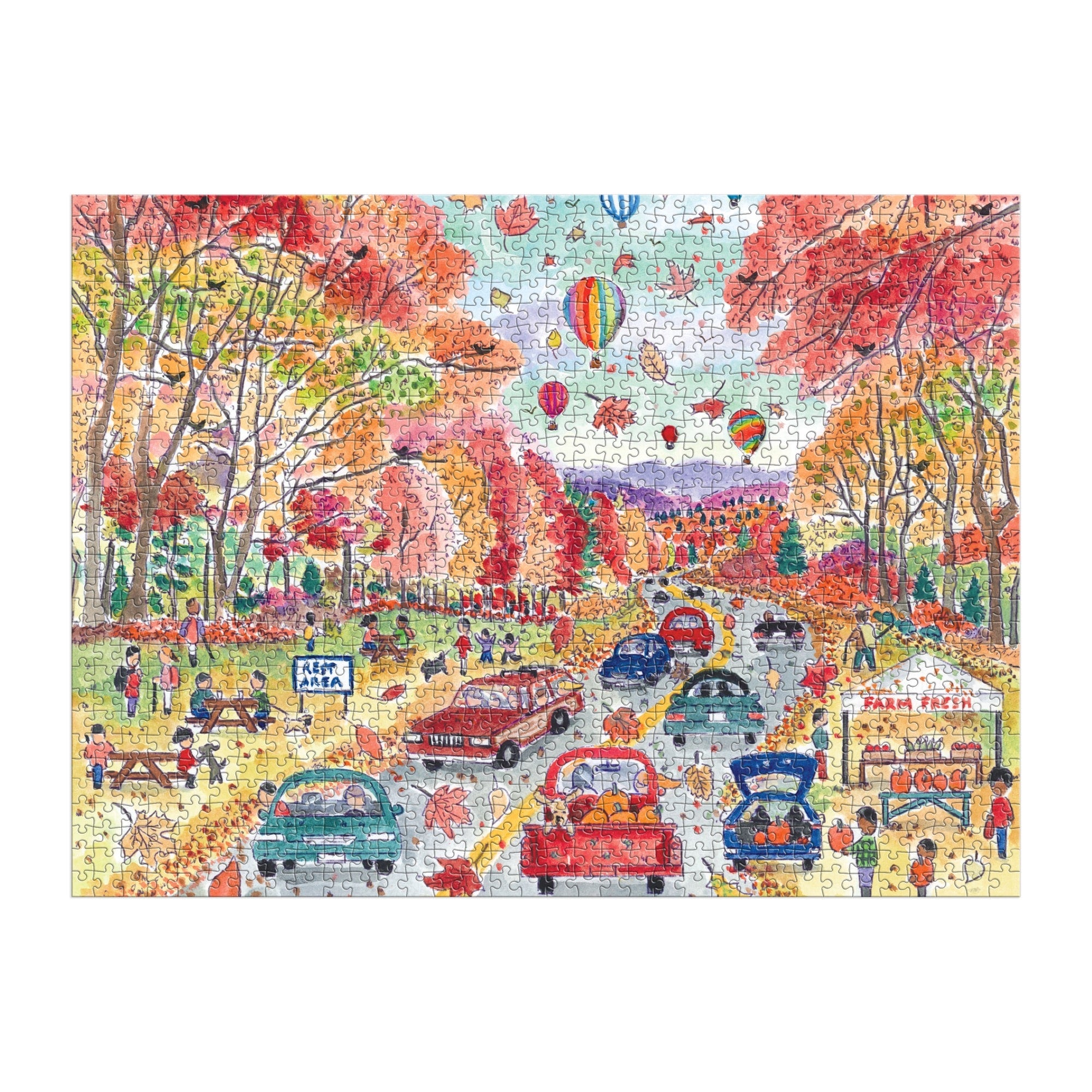 Michael Storrings Leaf Peeping 1000 Piece Puzzle – Galison