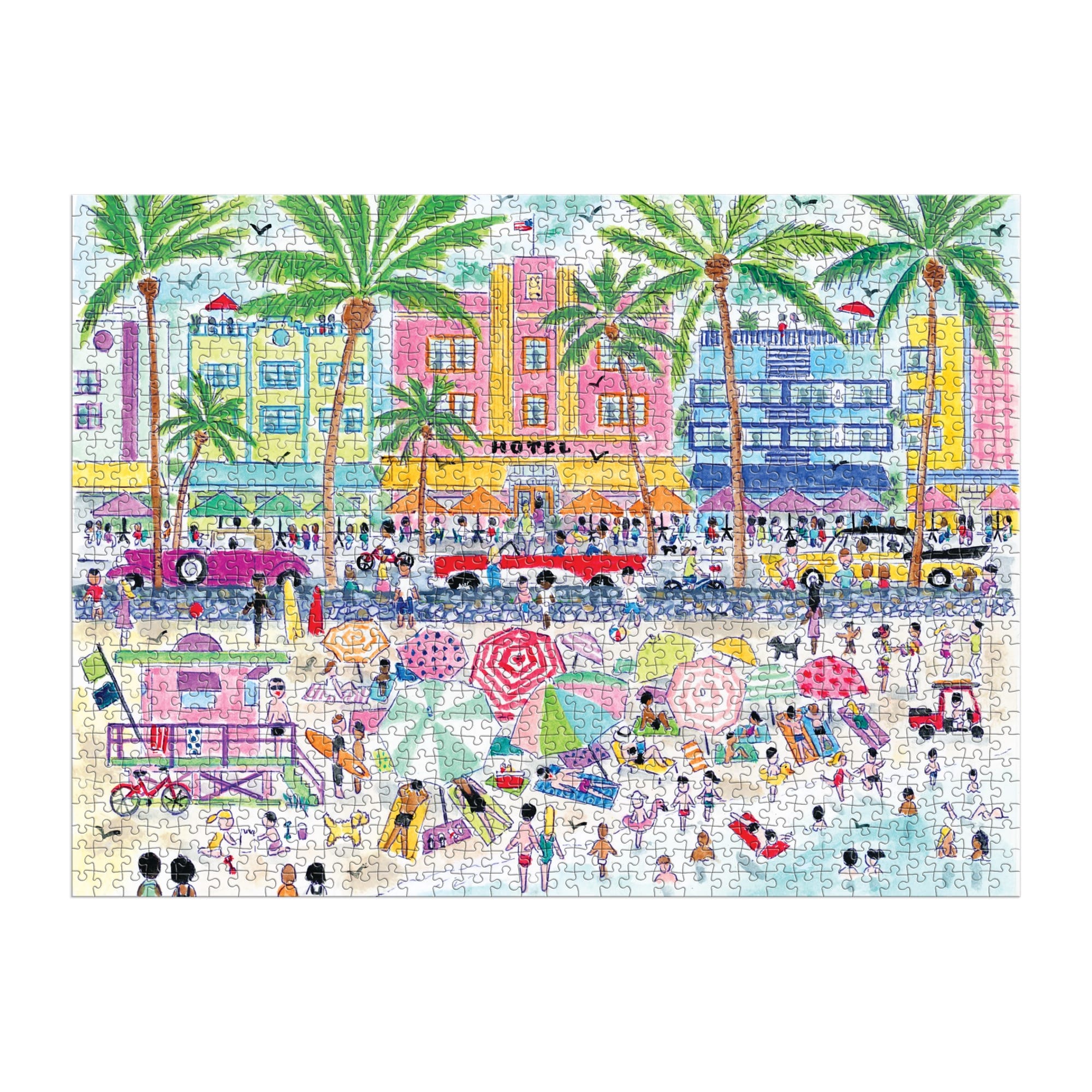 Michael Storrings South Beach Miami 1000 Piece Puzzle – Galison
