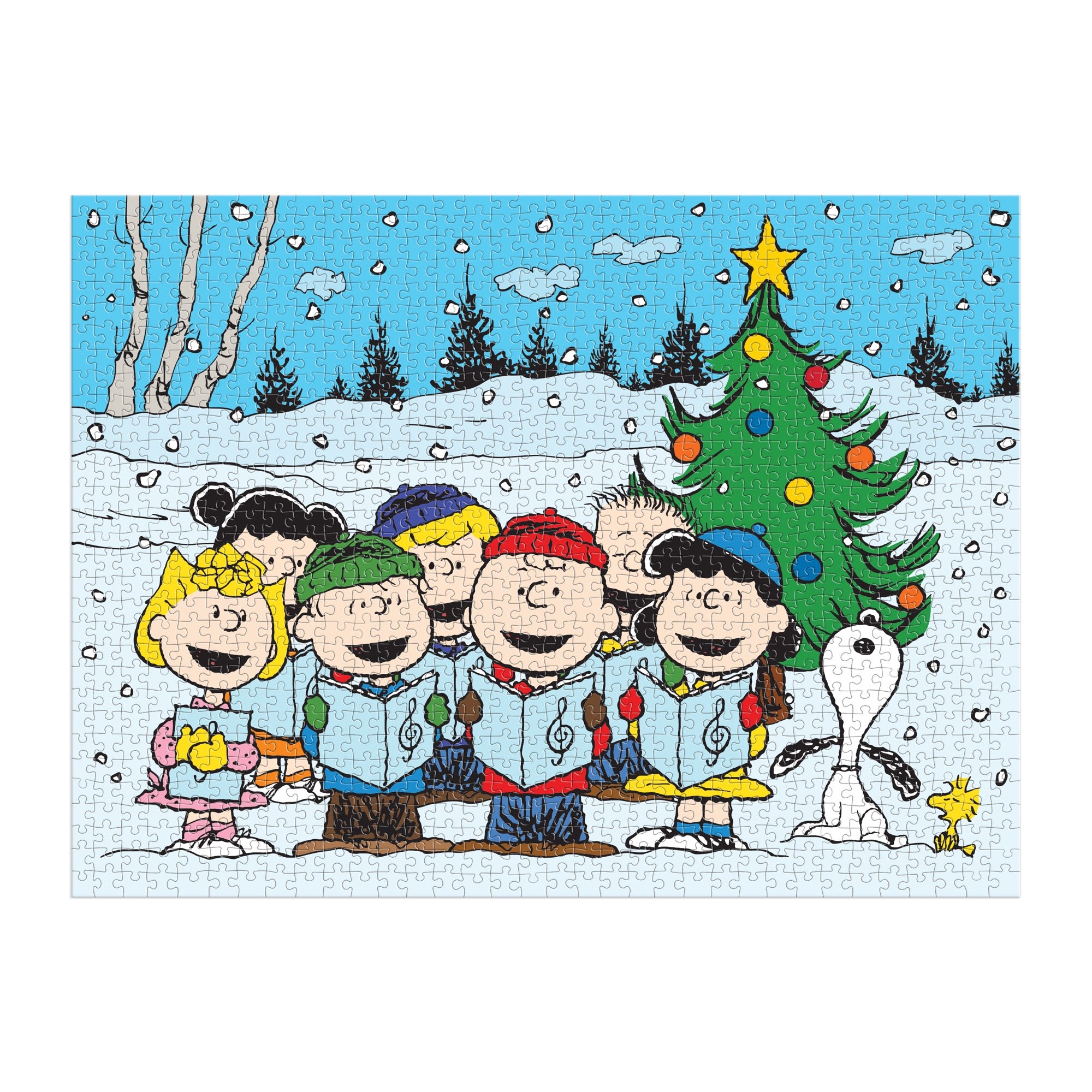 Peanuts Christmas Caroling 1000 Piece Puzzle – Galison