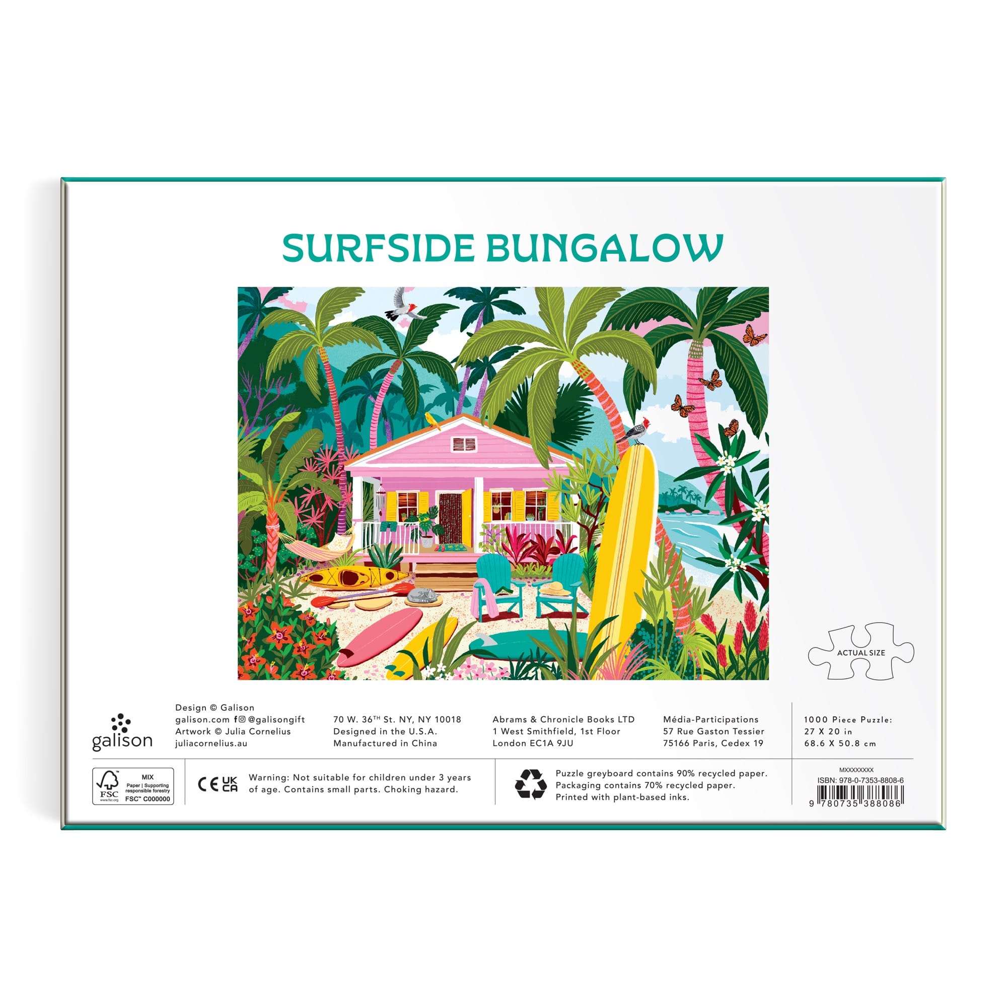 Surfside Bungalow 1000 Piece Puzzle | Galison