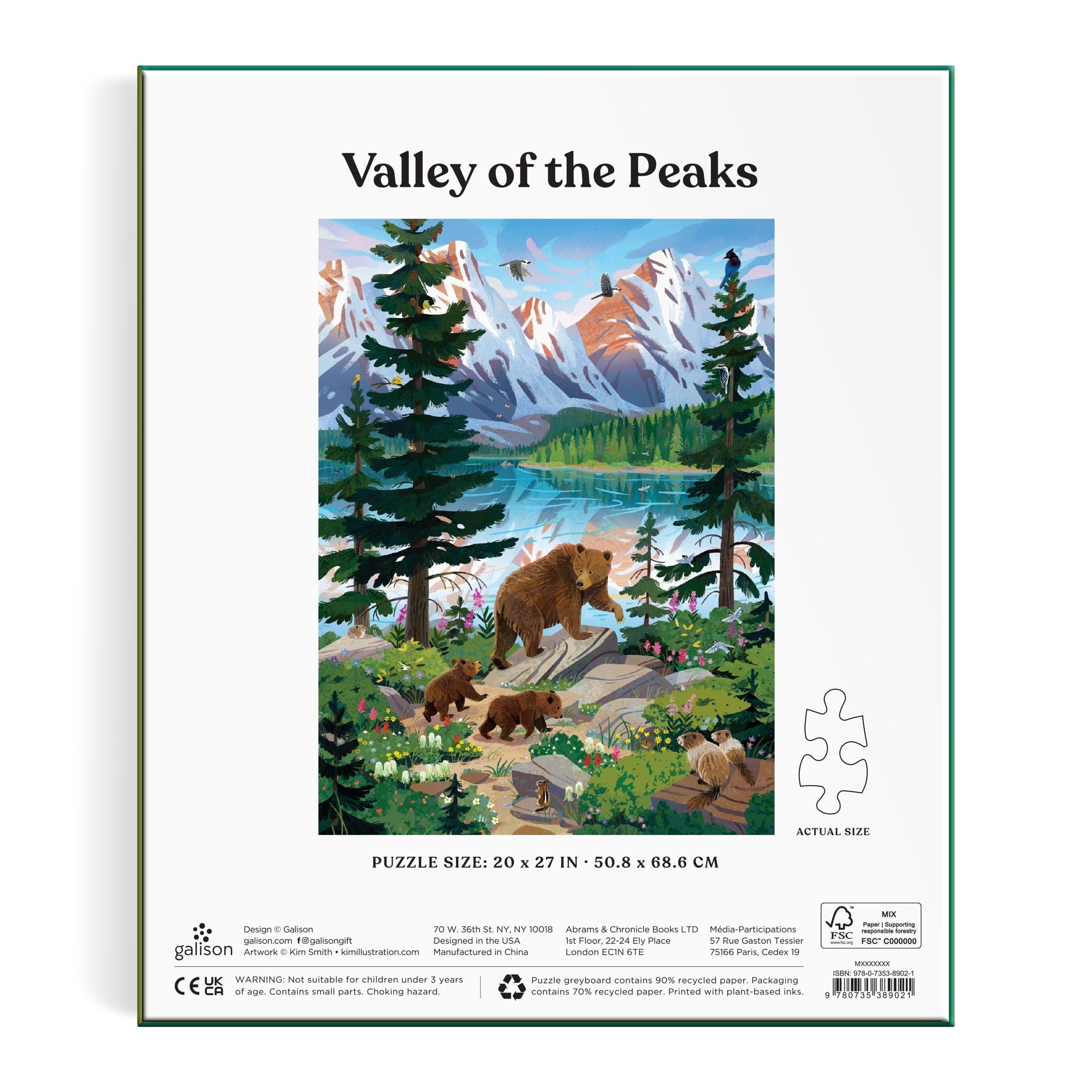 Valley of the Peaks 1000 Piece Puzzle – Galison