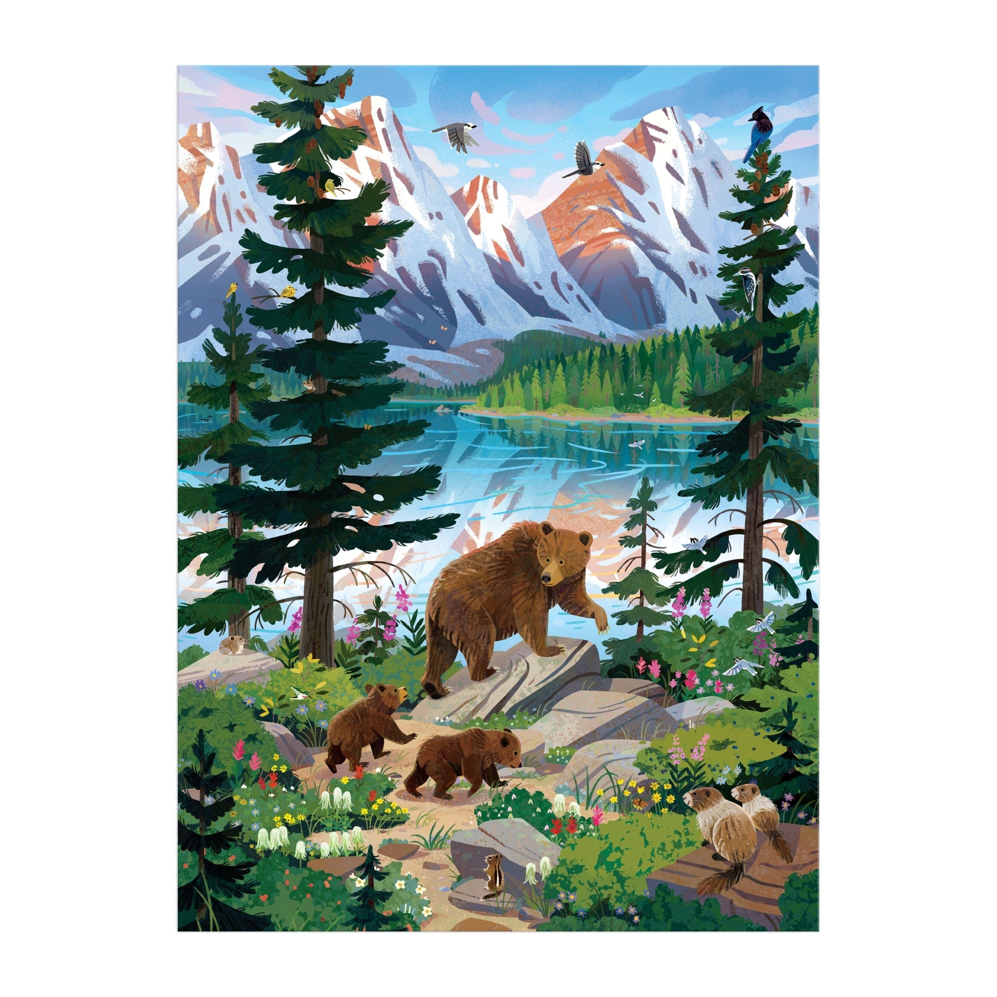 テッド・ブレイロック　ロッキーマウンテン　ジグソーパズル　1000ピース Valley of the Peaks 1000 Piece Puzzle – Galison