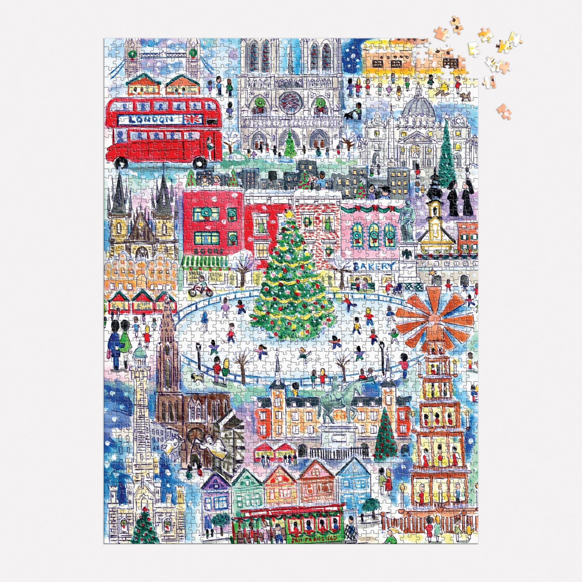 Michael Storrings Christmas Around the World 1500 Piece Puzzle