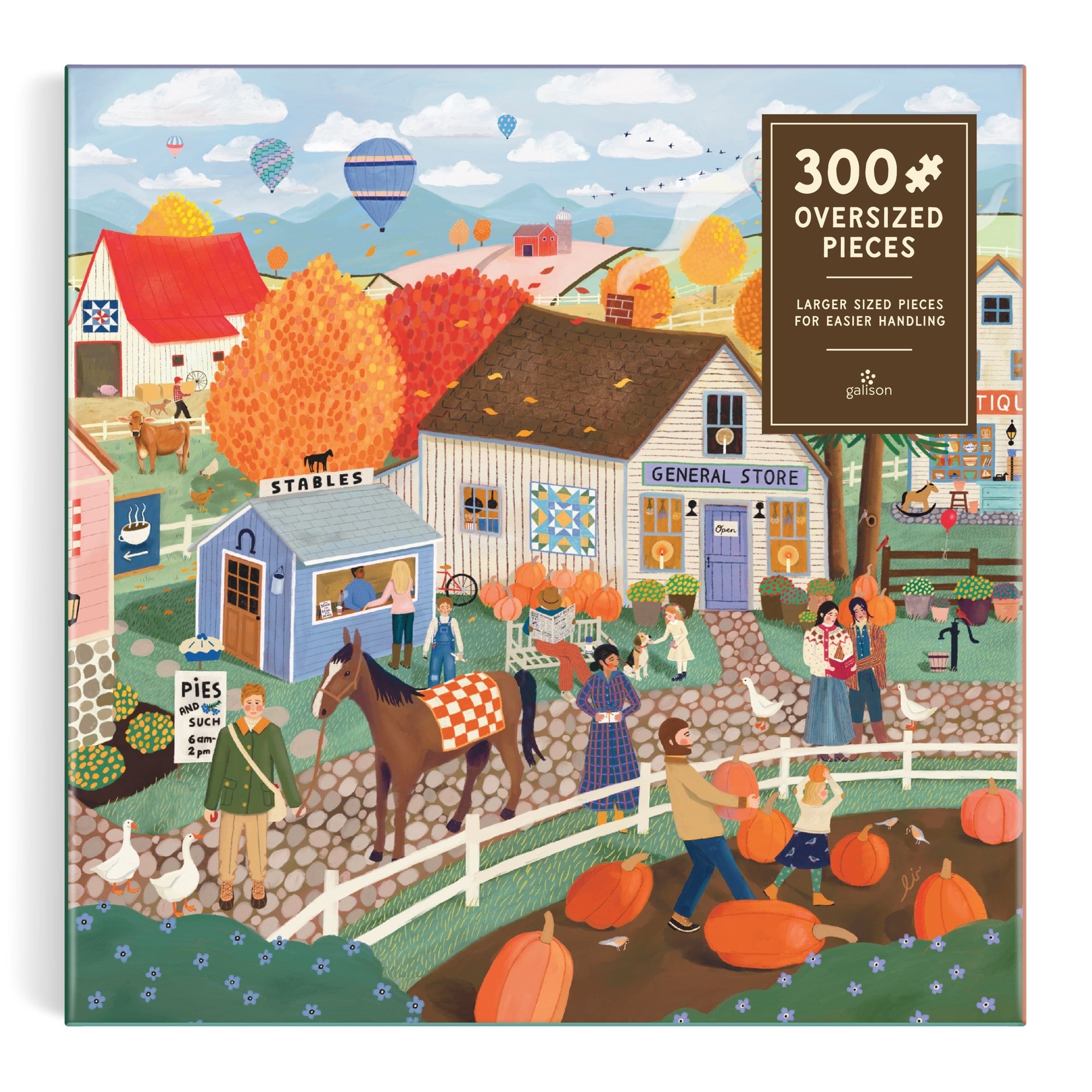 Autumn Square 300 Piece Puzzle – Galison