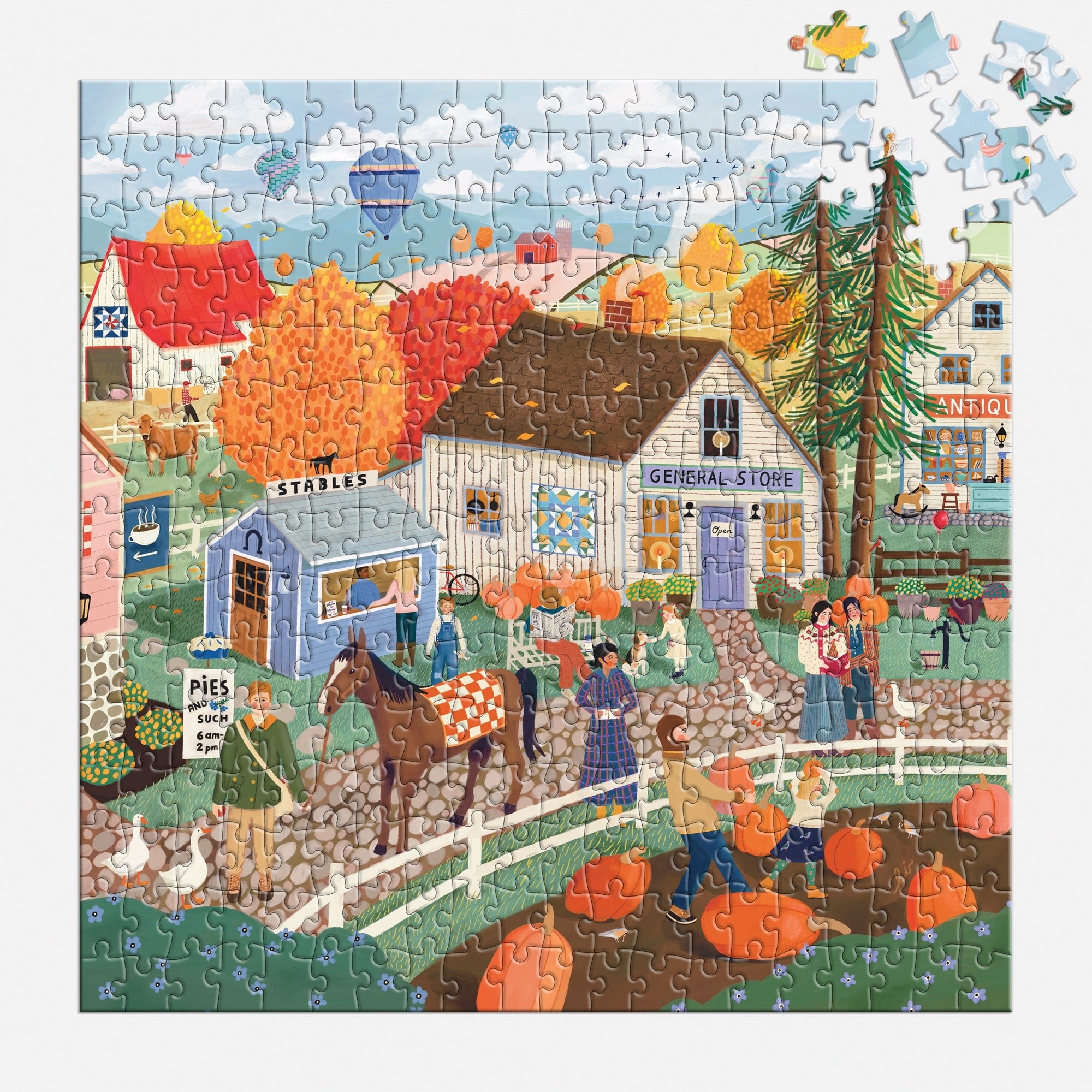 Autumn Square 300 Piece Puzzle – Galison
