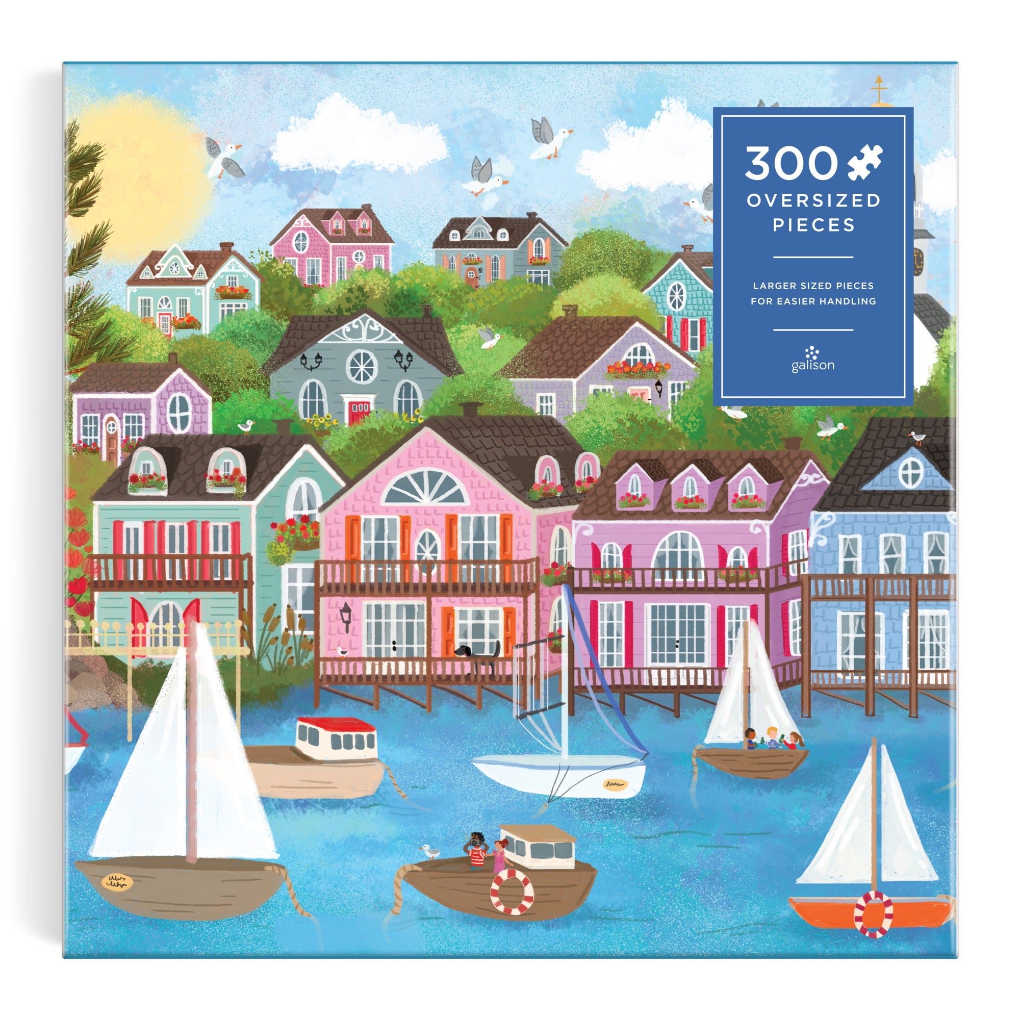 Joy Laforme Harbor by the Sea 300 Piece Puzzle – Galison