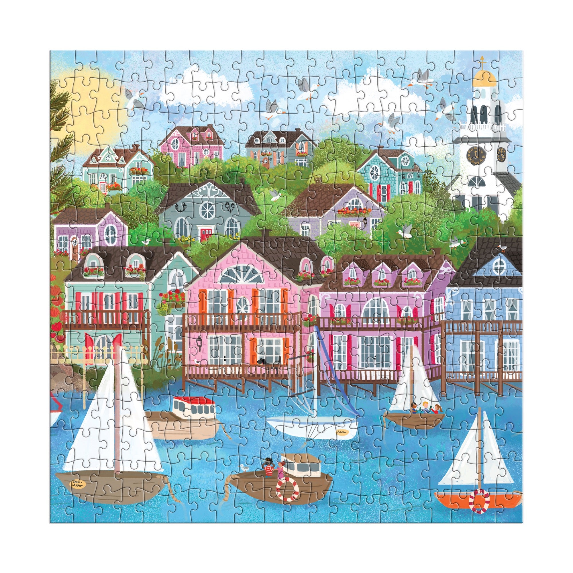 Joy Laforme Harbor by the Sea 300 Piece Puzzle | Galison