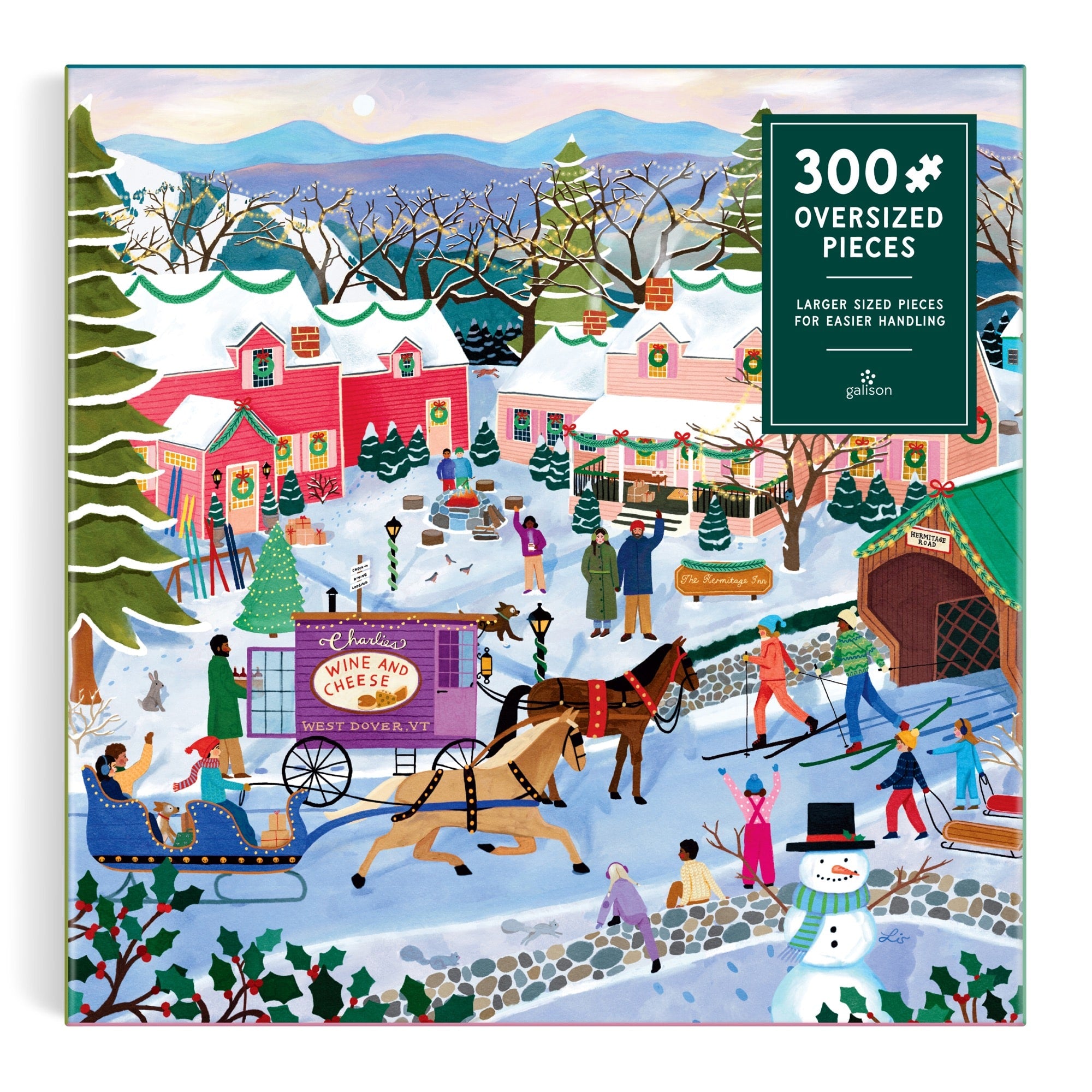 Little Winter Town 300 Piece Puzzle – Galison