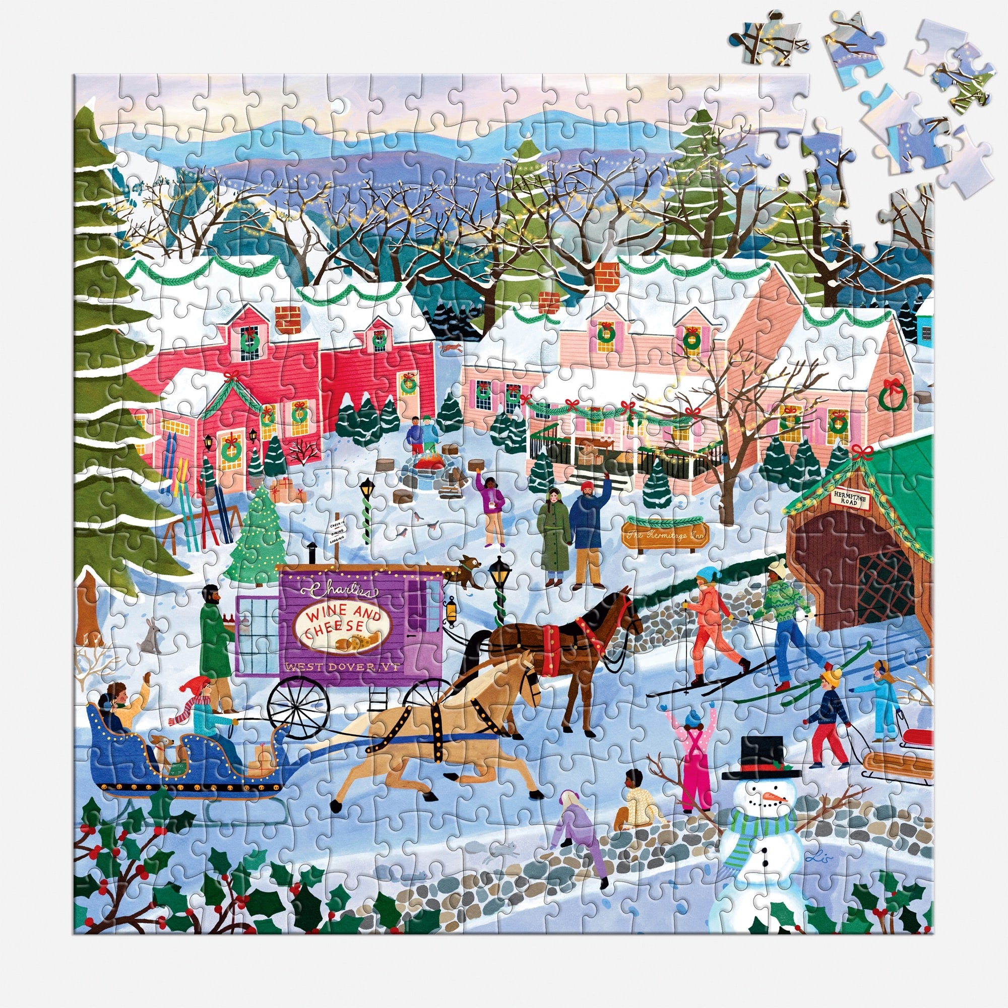 Little Winter Town 300 Piece Puzzle – Galison
