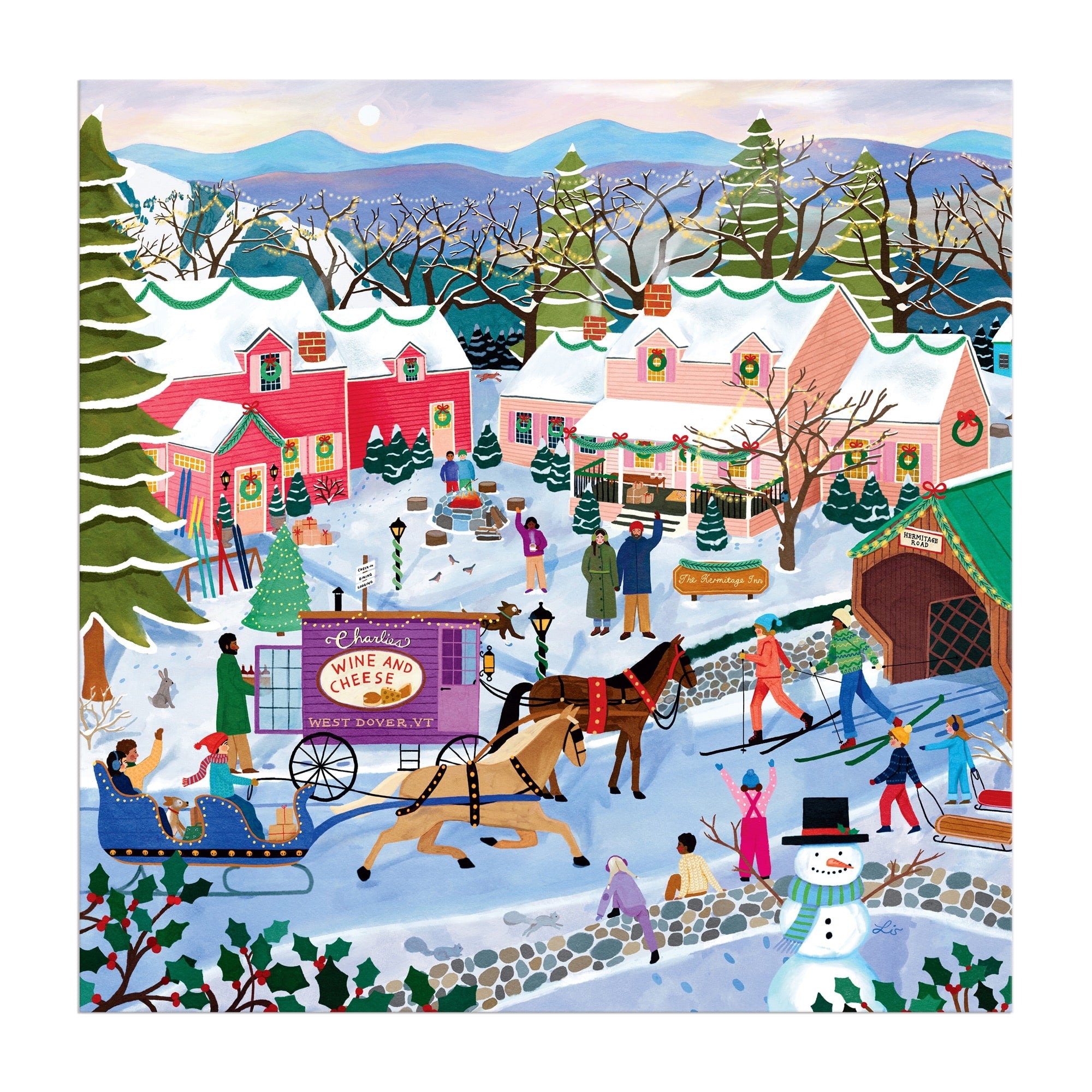 Little Winter Town 300 Piece Puzzle – Galison