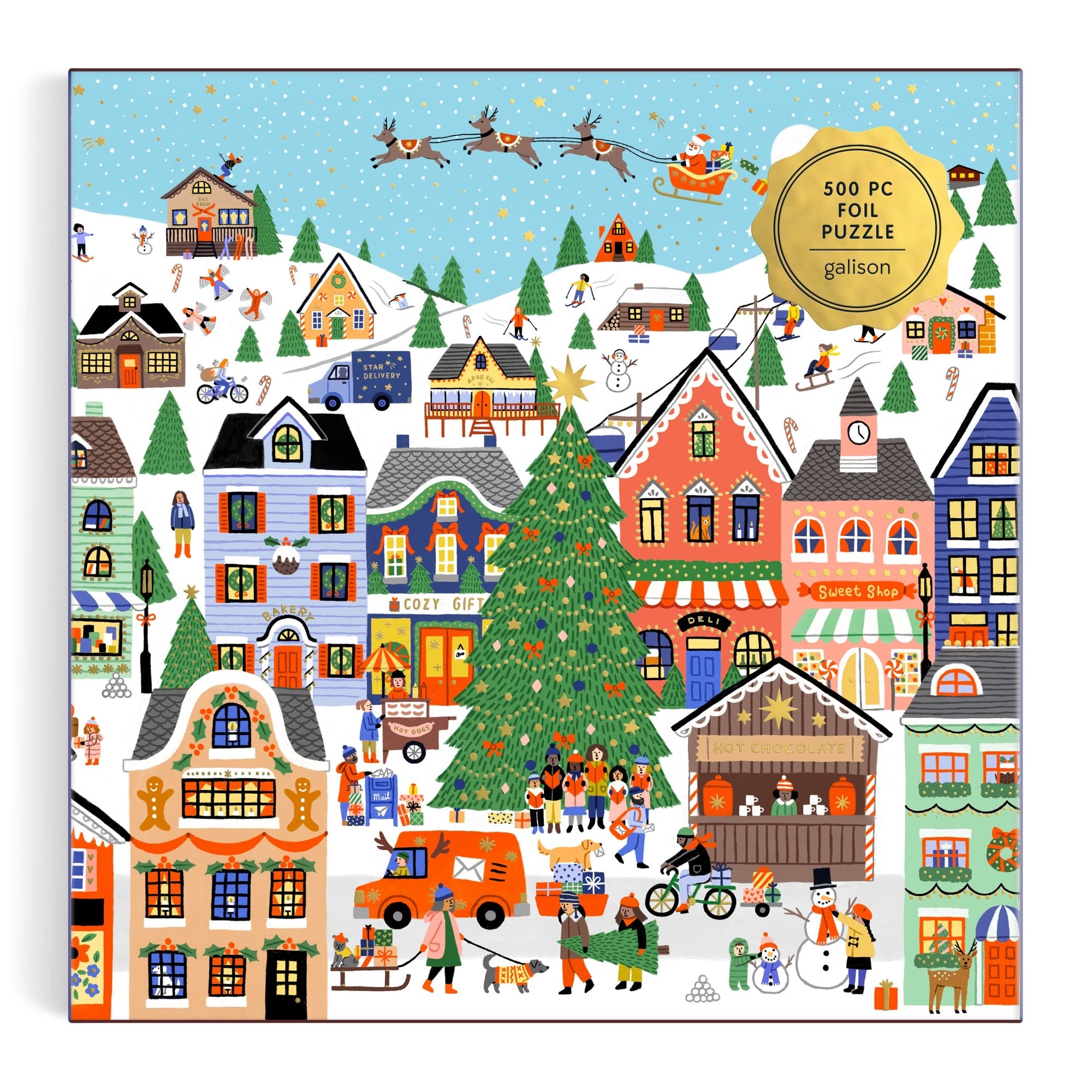 Merryville 500 Piece Foil Puzzle – Galison
