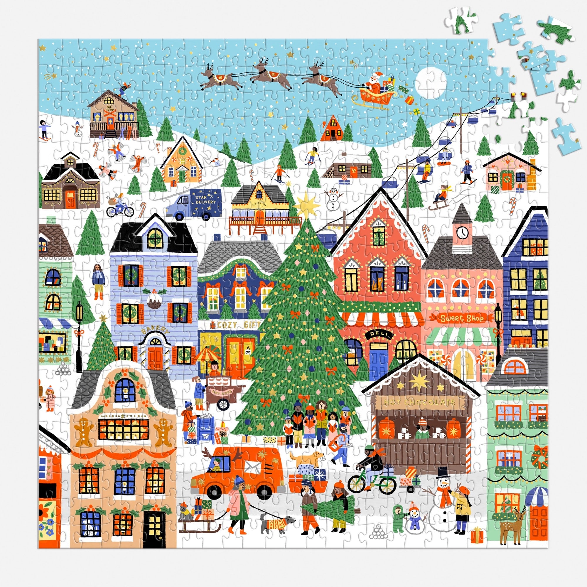 Merryville 500 Piece Foil Puzzle – Galison
