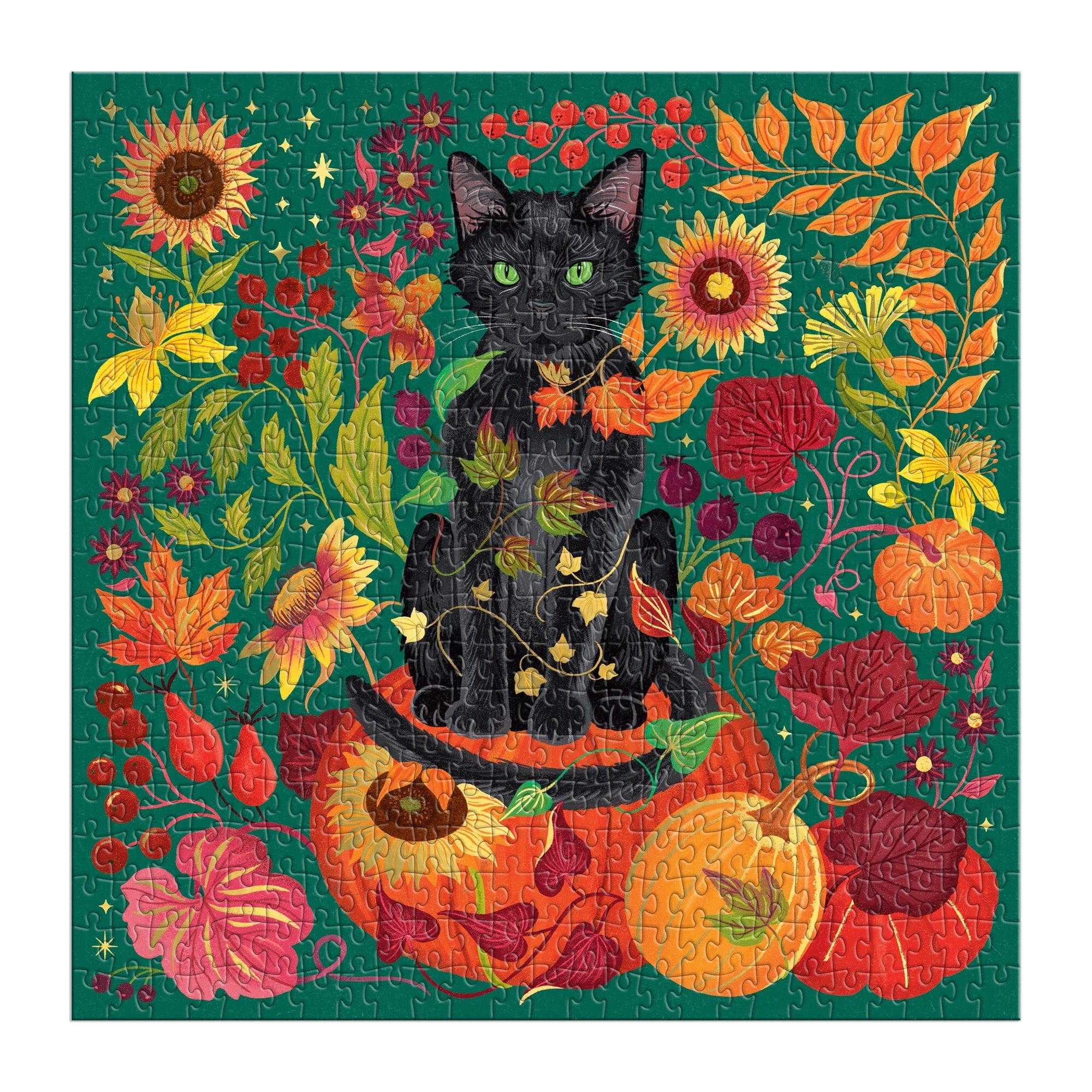 Whiskers of Autumn 500 Piece Foil Puzzle – Galison