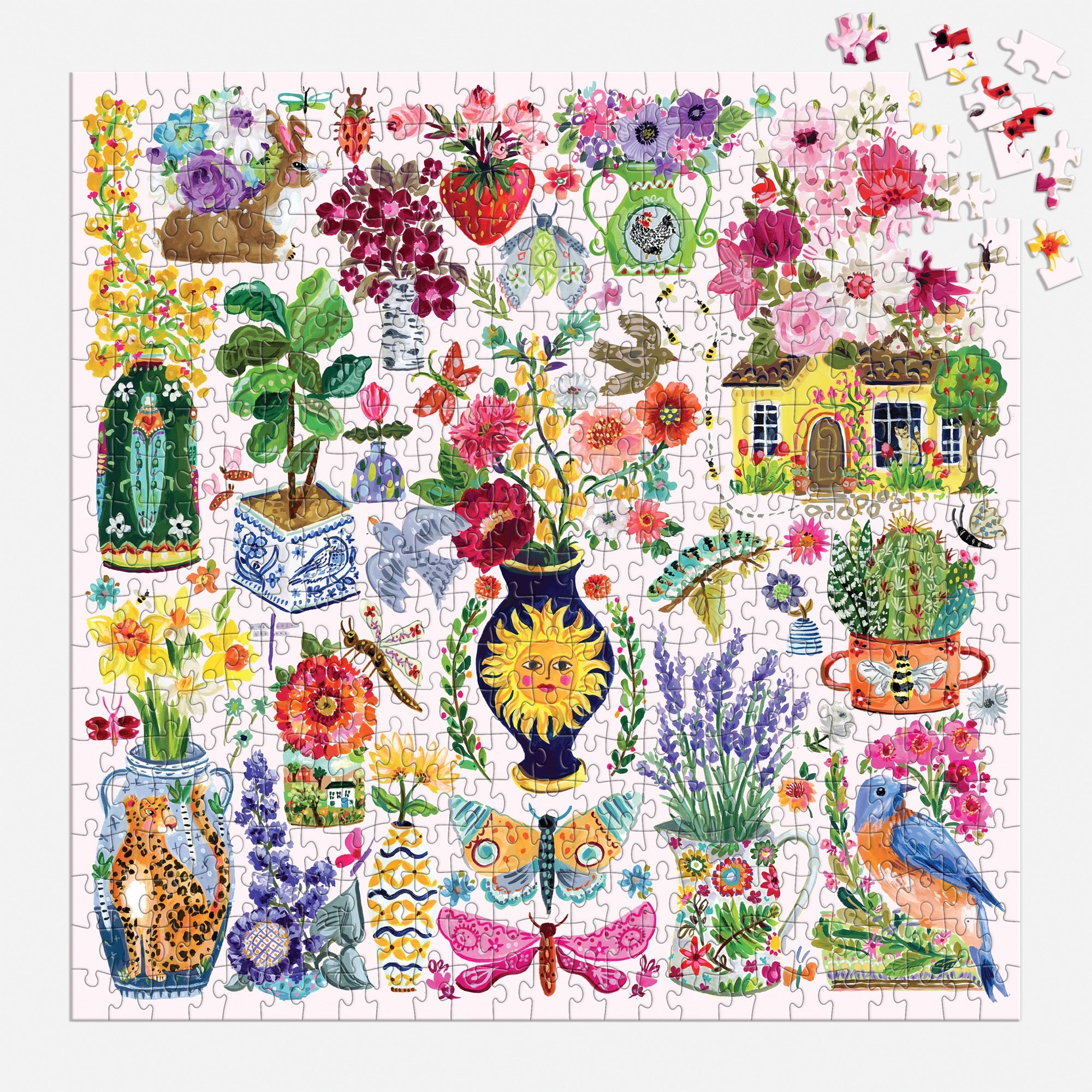 Buzzy Bouquets 500 Piece Puzzle – Galison