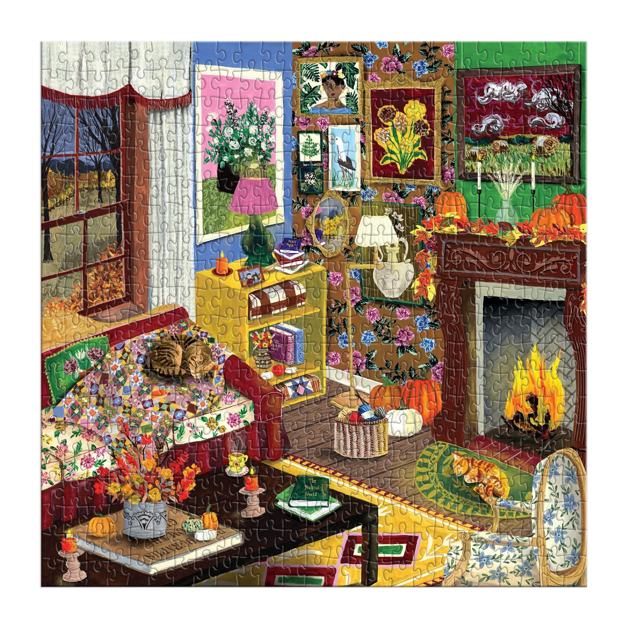 POPULAR PUZZLES FOXHUNT パズルジャーネット Fall is in the Air 500 Piece Puzzle – Galison