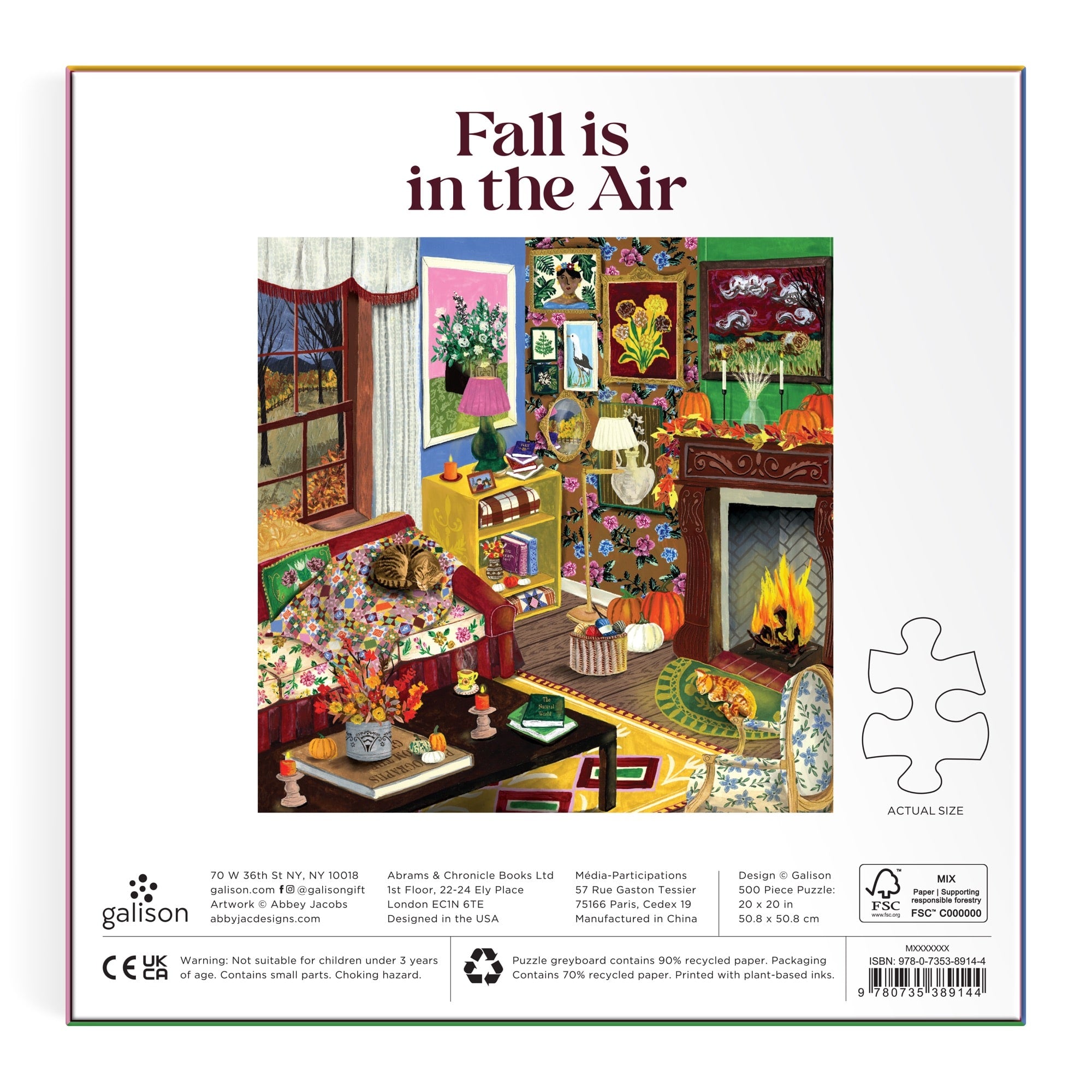 Fall is in the Air 500 Piece Puzzle – Galison