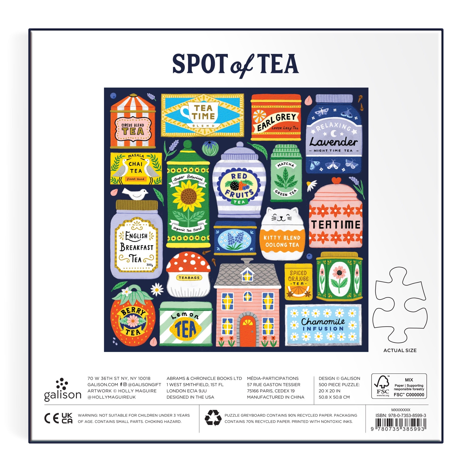 Spot of Tea 500 Piece Puzzle – Galison