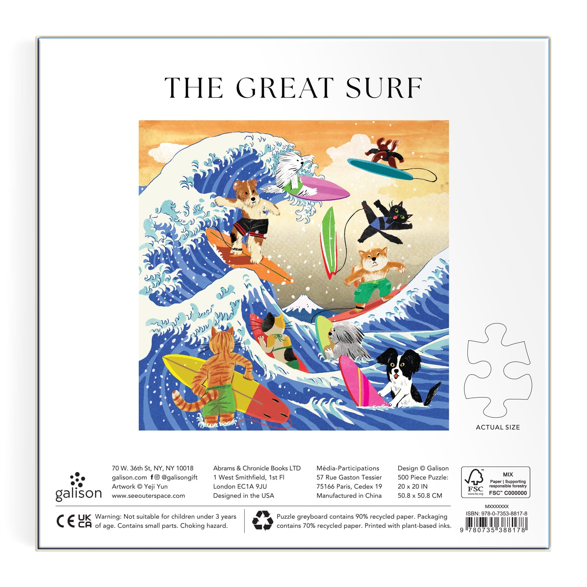 The Great Surf 500 Piece Puzzle | Galison