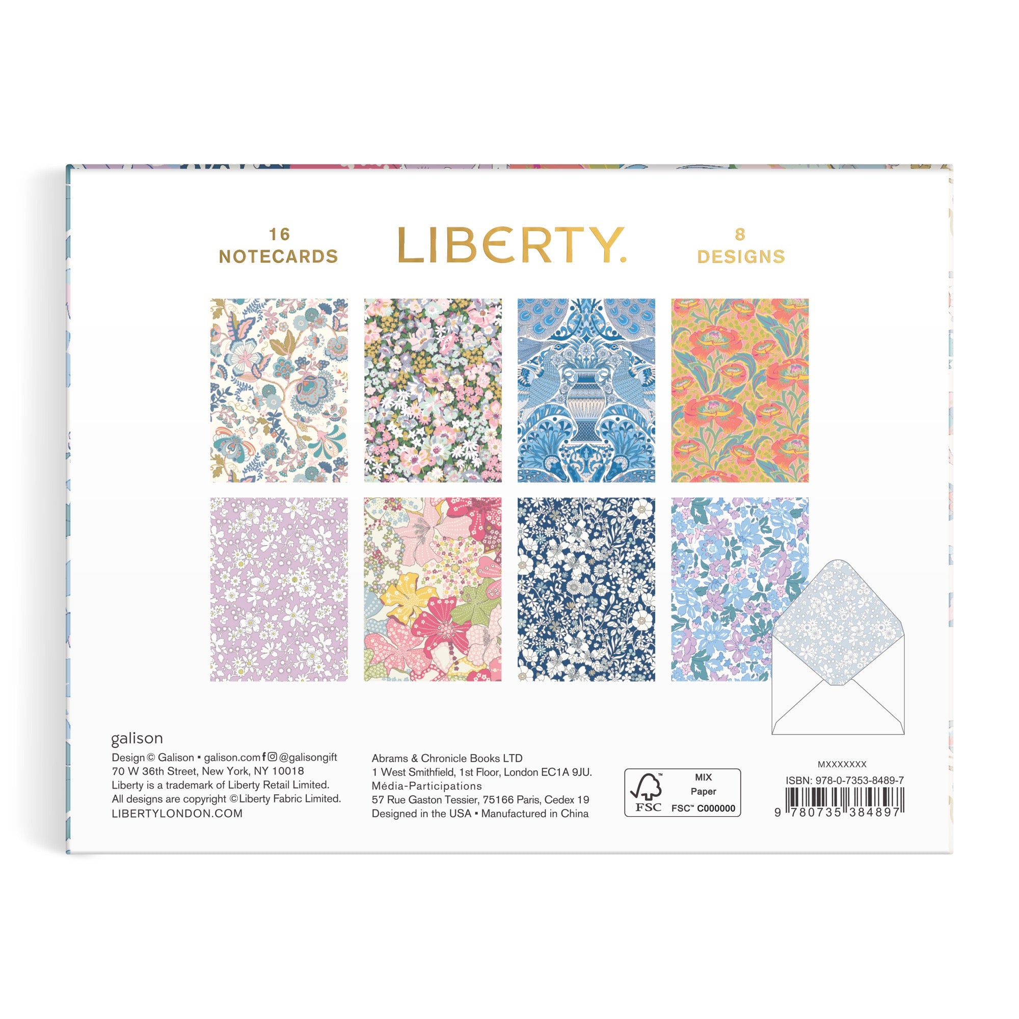Liberty Floral Greeting Notecard Set Vol. 2 | Galison