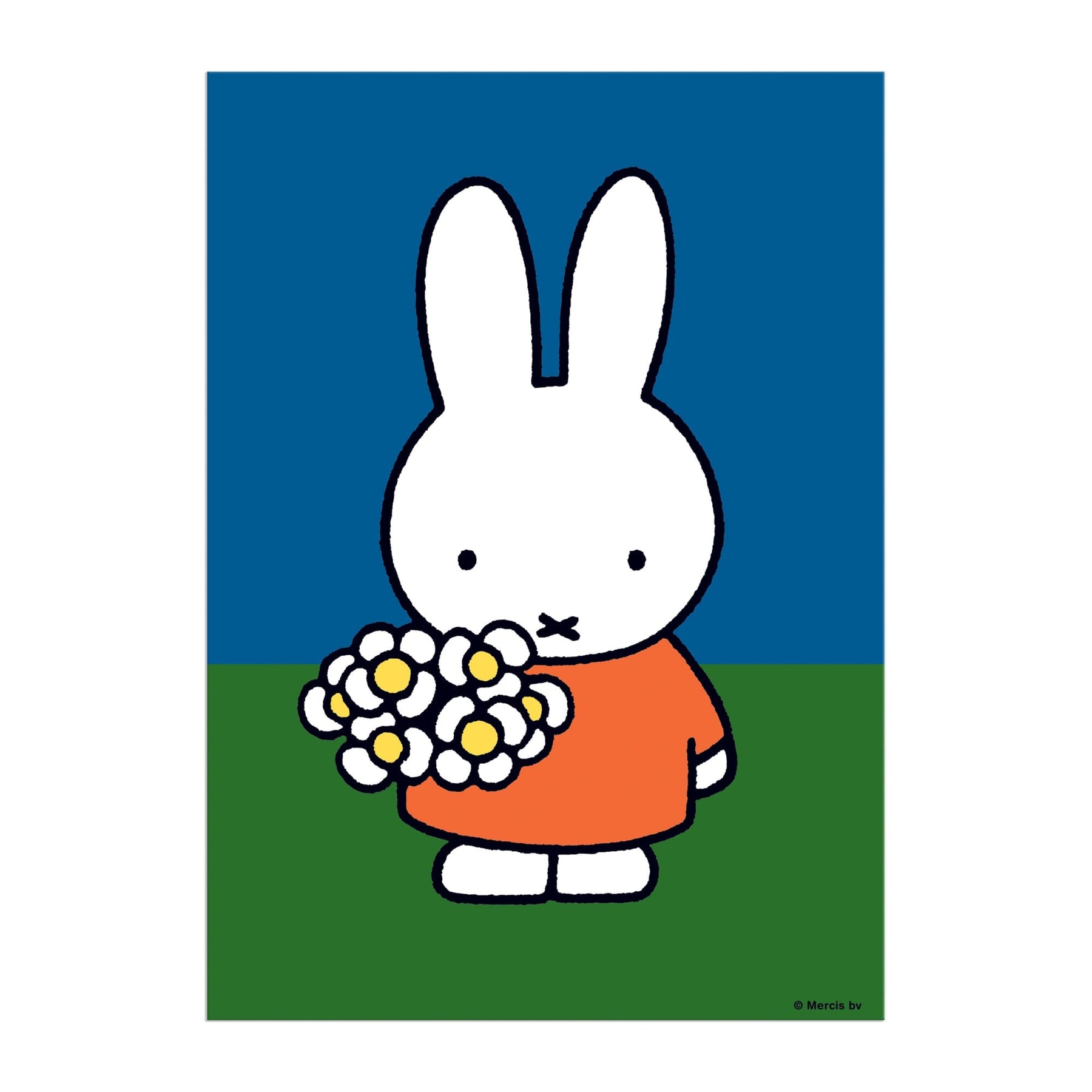 Miffy with Flowers Greeting Card Puzzle – Galison