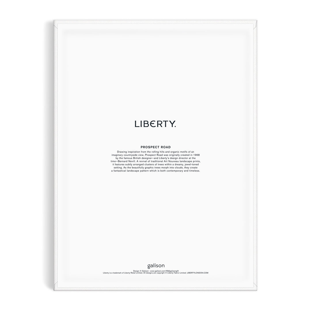 A modern, minimal 9 x 12 Paint by Number Kit from Liberty London features LIBERTY. in bold with a paragraph of smaller text—perfect for accenting any space on Prospect Road.