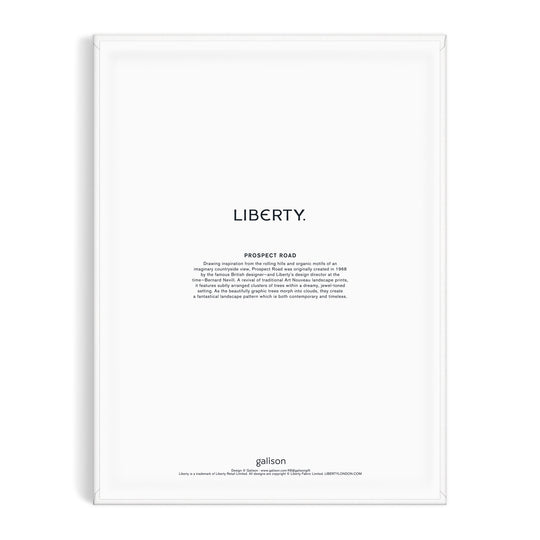 A modern, minimal 9 x 12 Paint by Number Kit from Liberty London features LIBERTY. in bold with a paragraph of smaller text—perfect for accenting any space on Prospect Road.