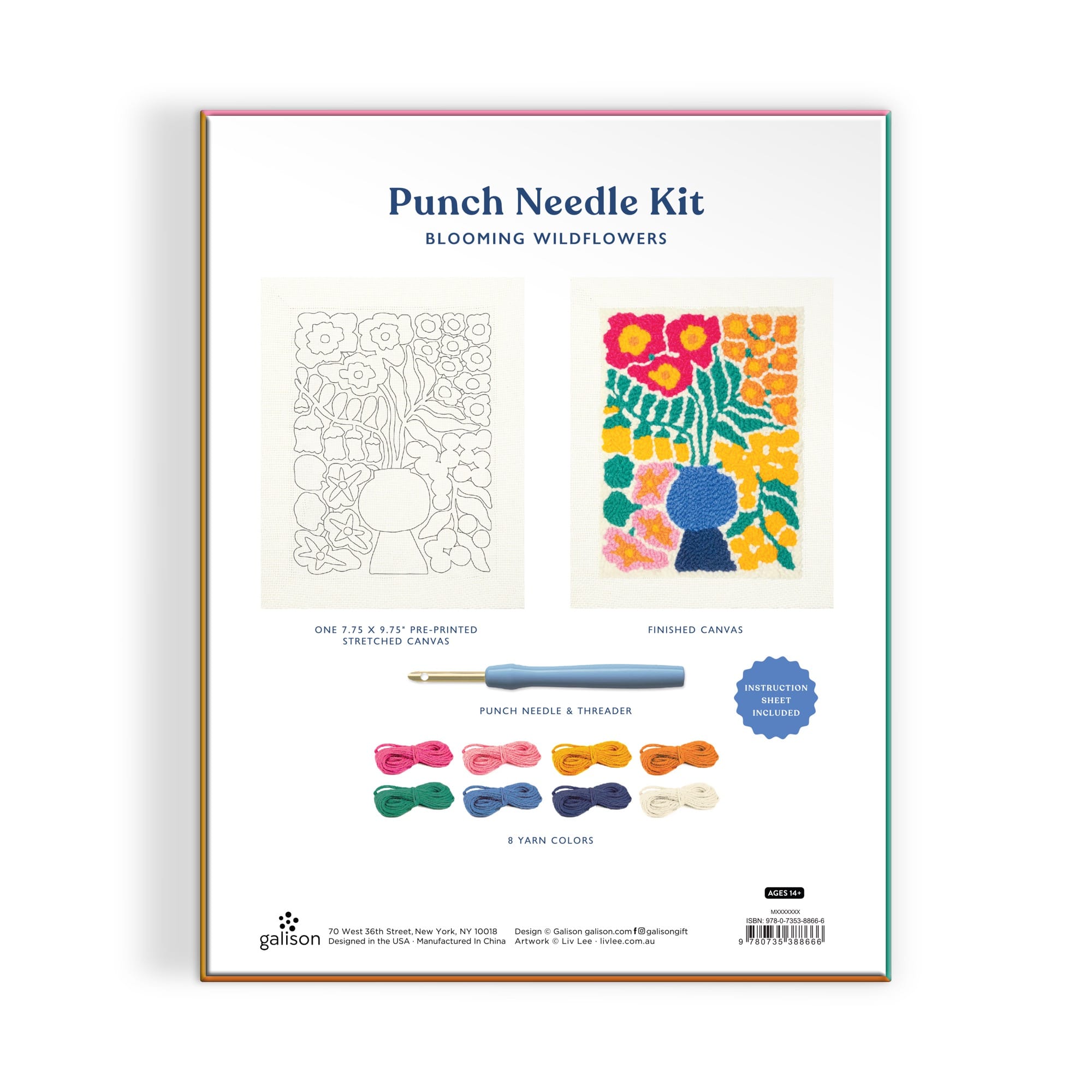 Blooming Wildflowers Punch Needle Kit | Galison
