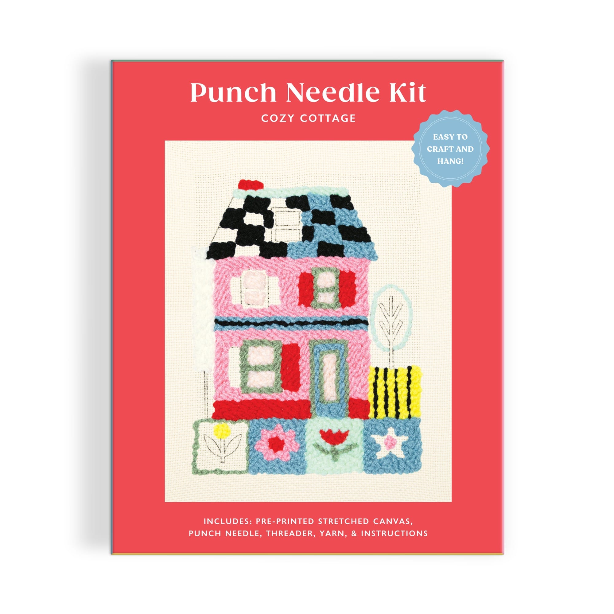 Cozy Cottage Punch Needle Kit by Molly Egan | Galison