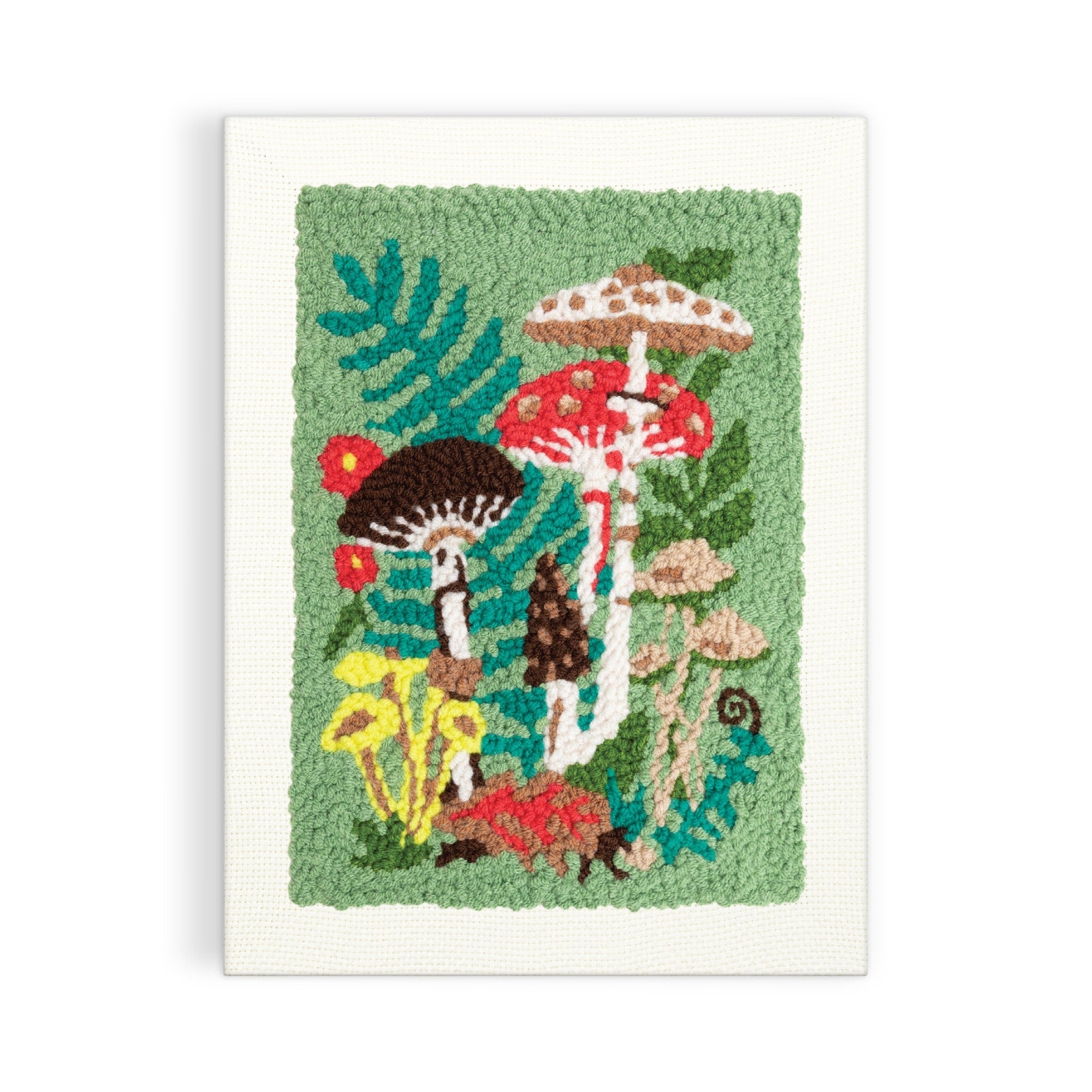 Needle punch materialバギー SRN05 23インチ Woodland Mushrooms Punch Needle Kit – Galison