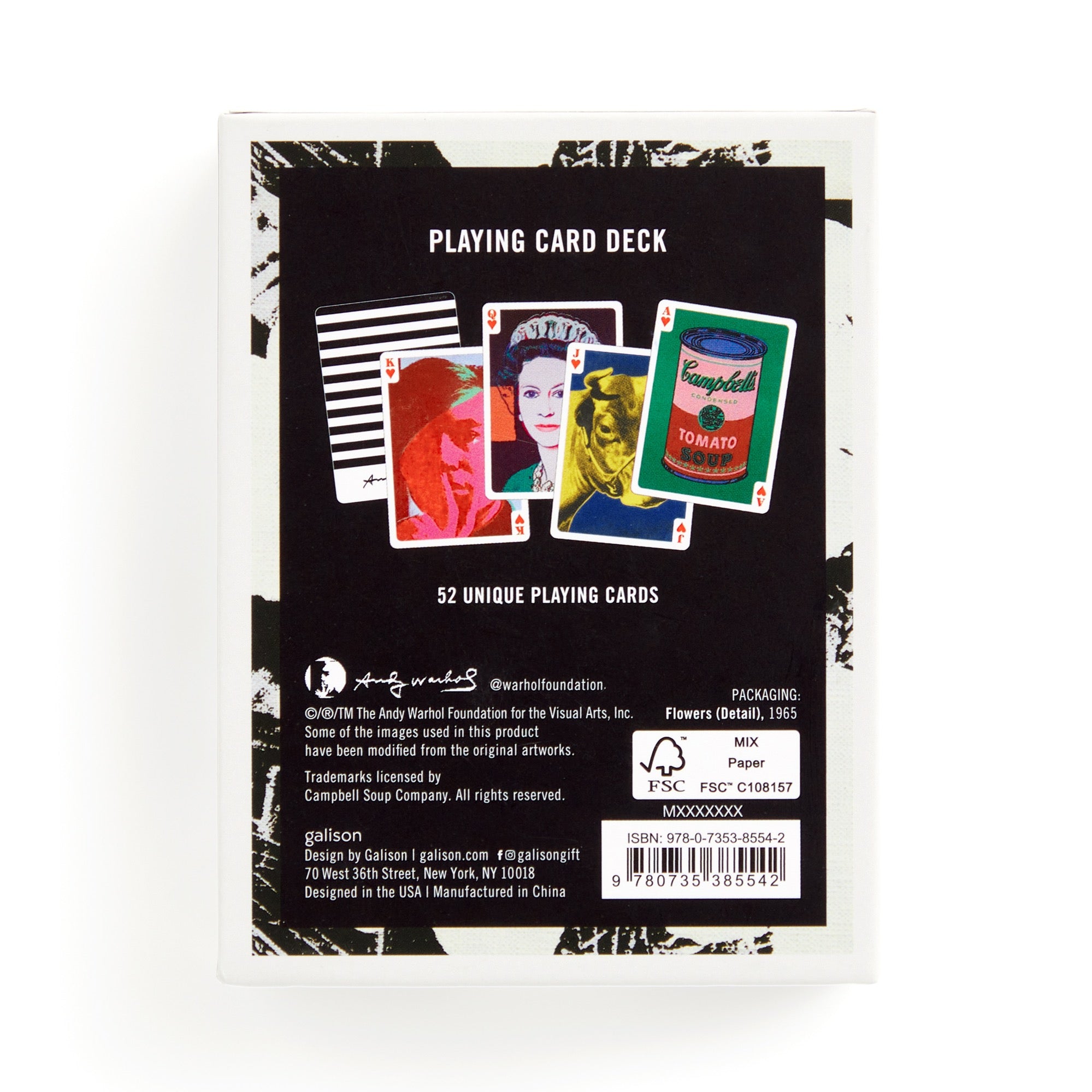 Warhol Pop Art Playing Card Deck – Galison