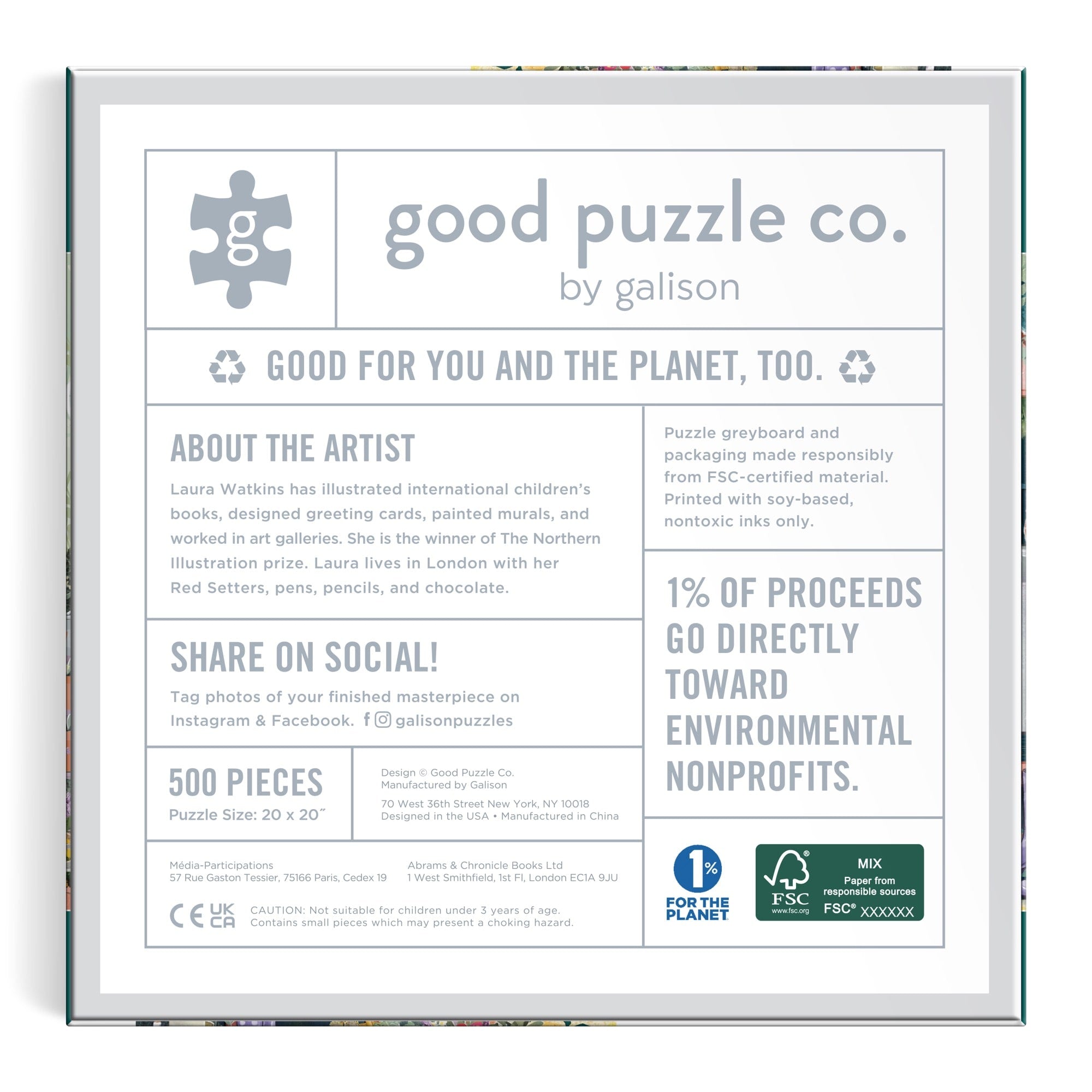 Good Puzzle Co. Gardener's Nook 500-Piece Puzzle | Galison