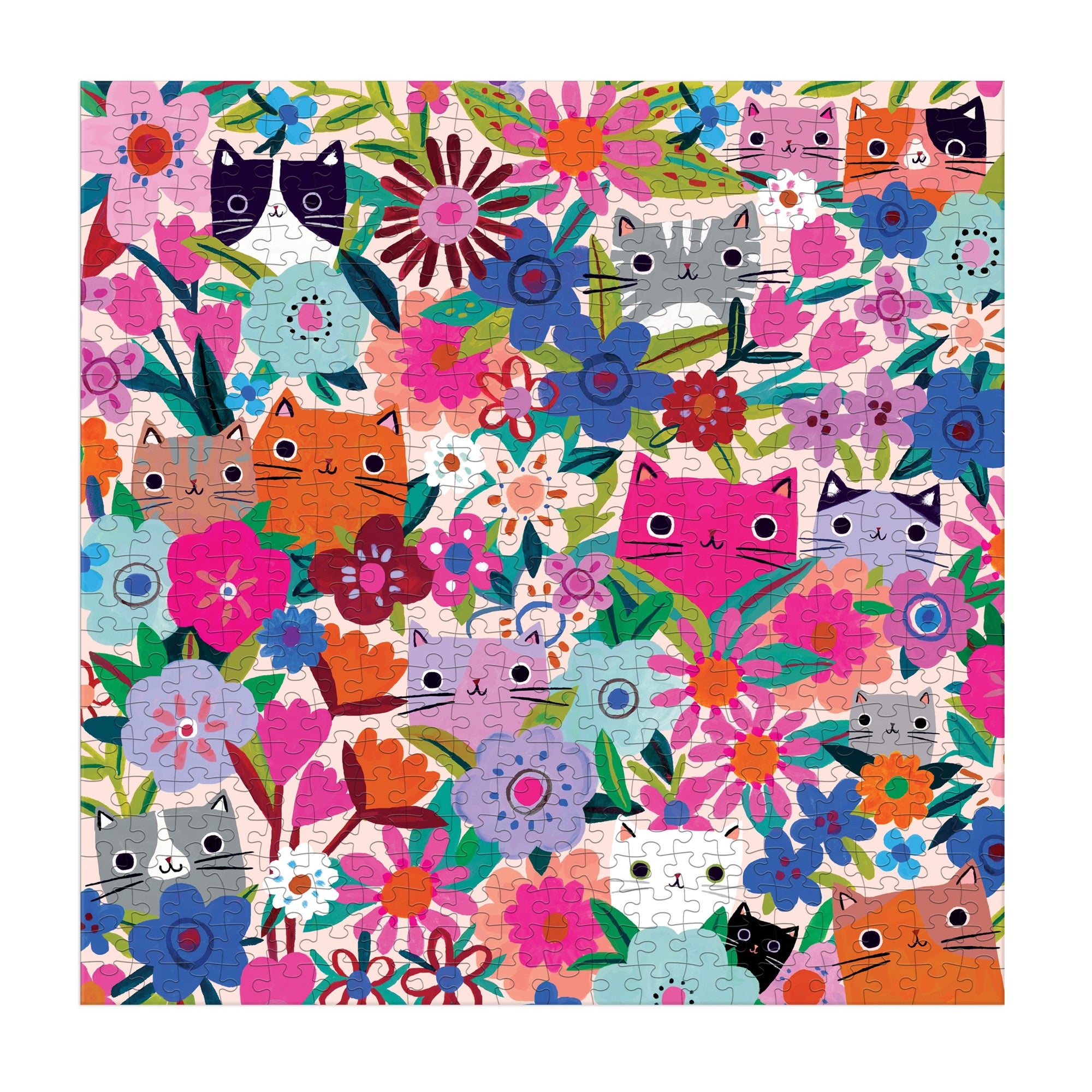 Blooming Cats 500 Piece Puzzle – Galison